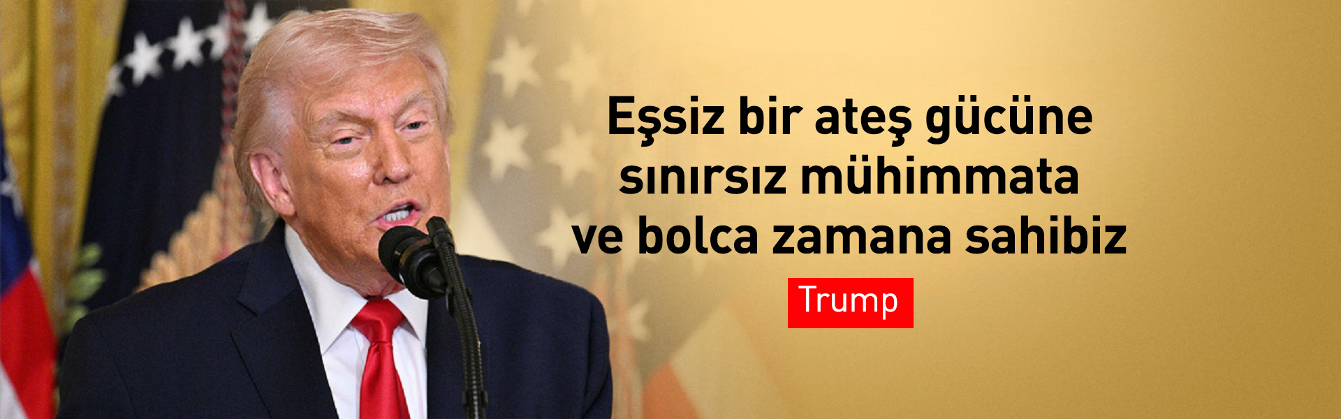 ABD Başkanı: İran’ın donanması, hava kuvvetleri, füzeleri, İHA'ları imha edildi