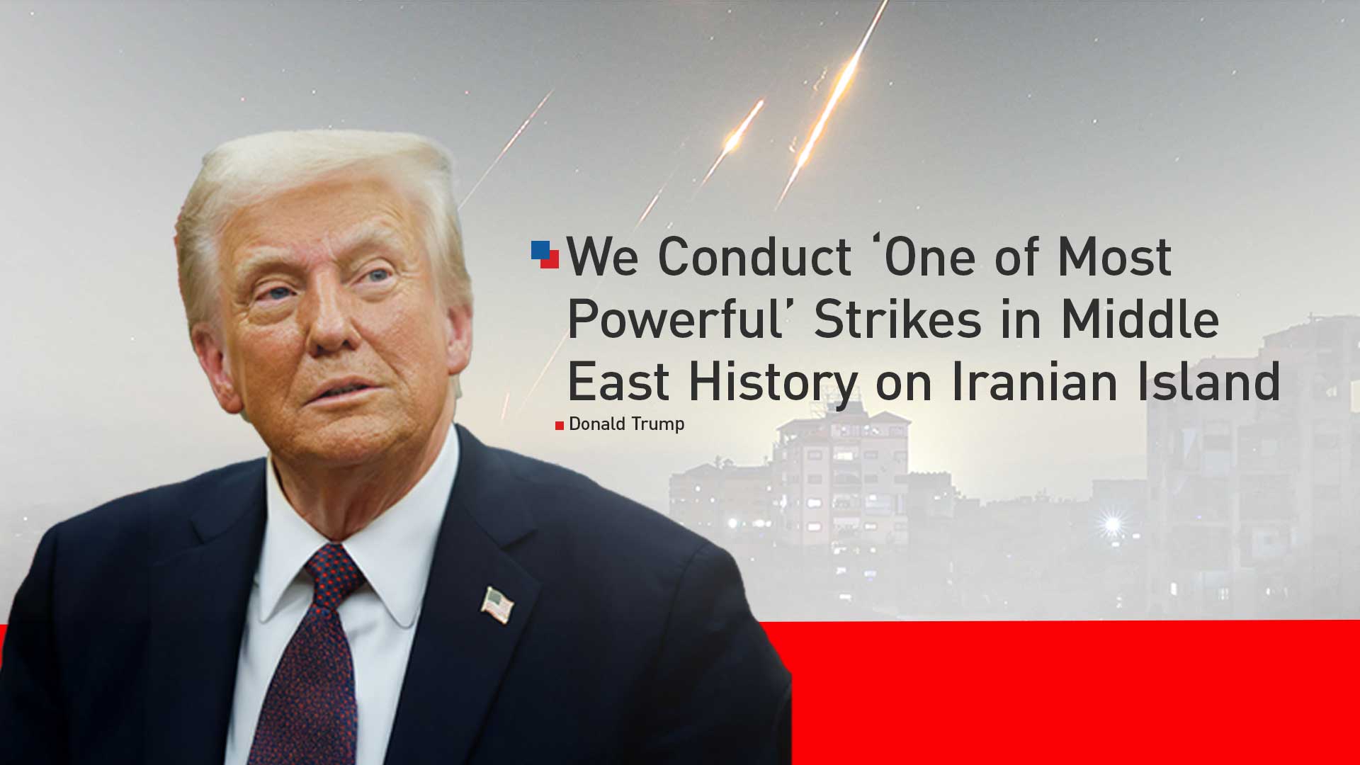 US President Donald Trump. (Graphic: Kurdistan24)