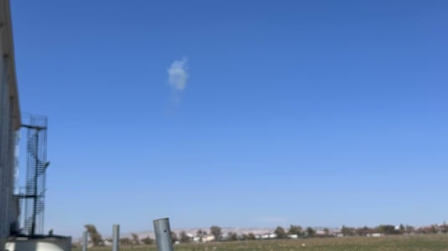 وێنە، ساتی تێکشکاندنی درۆنێک لە ئاسمانی هەولێر