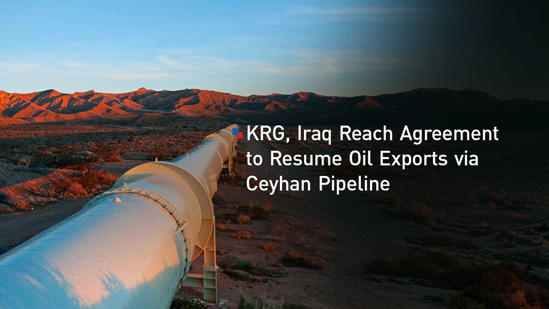 An oil pipeline. (Photo: Designed by Kurdistan24)