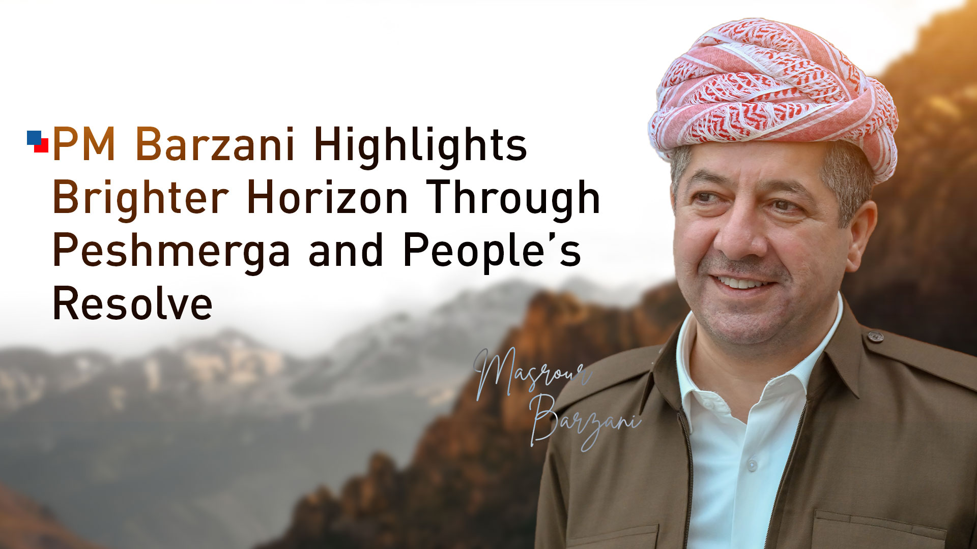 PM Masrour Barzani. (Photo: Kurdistan24)