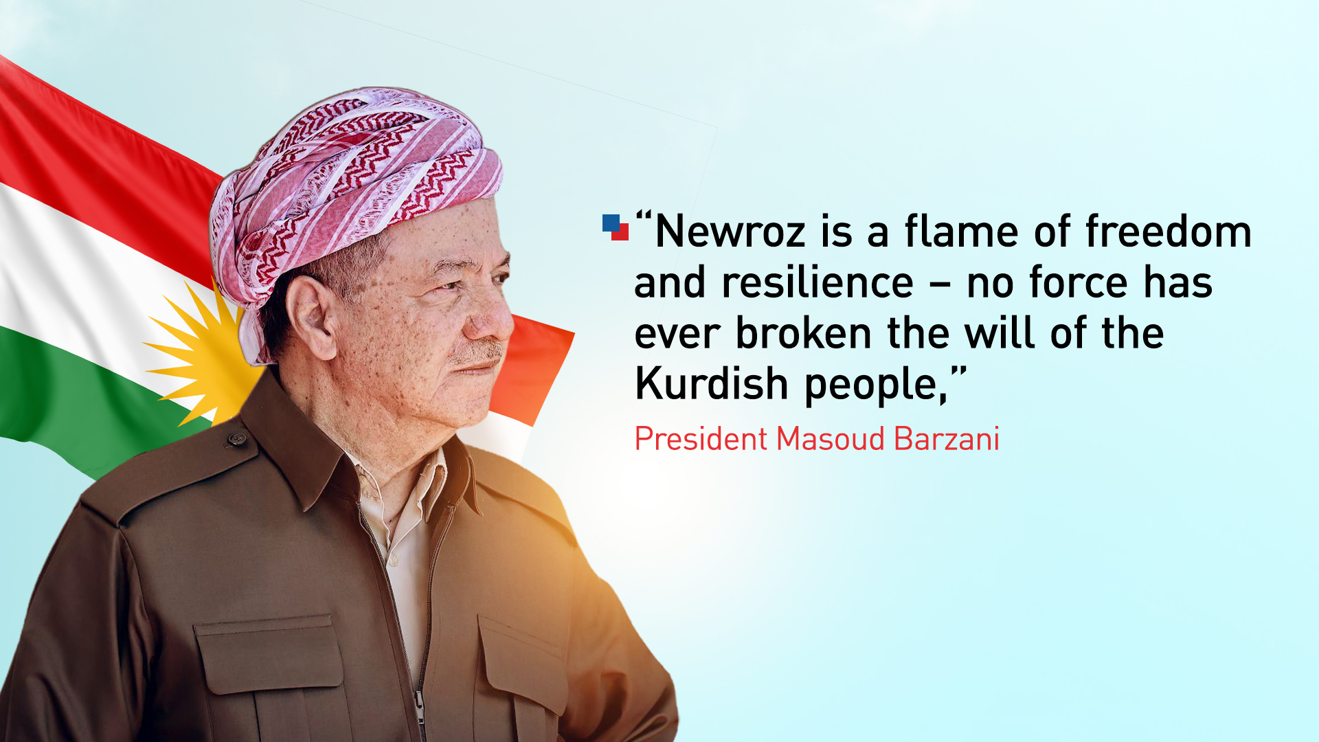 President Masoud Barzani. (Graphics: Kurdistan24)