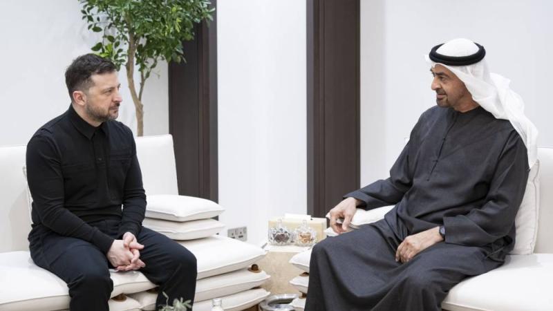 سەرۆکانی ئۆکرانیا و ئیمارات لە ئەبوزەبی کۆبوونەوە