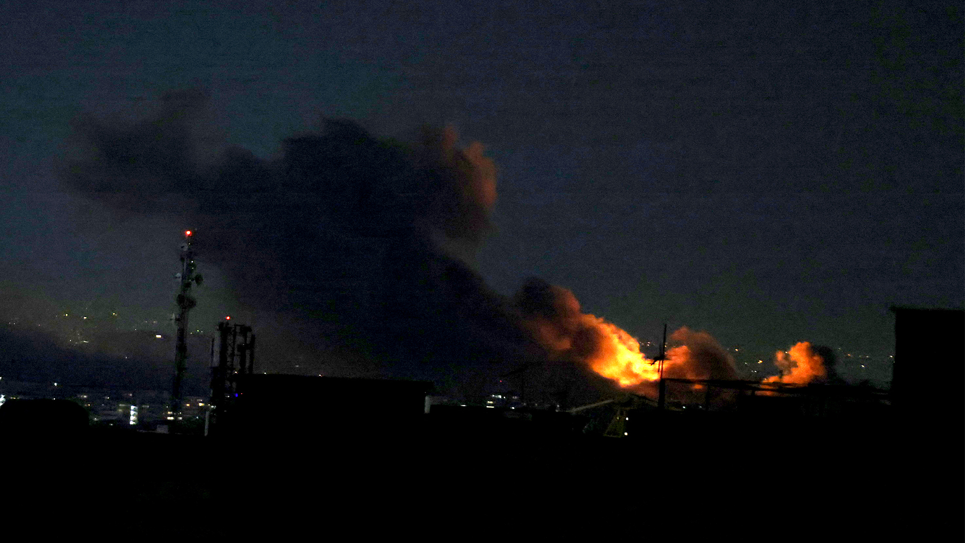 A plume of smoke rises from the site of a strike in Tehran on March 29, 2026. (Photo: AFP)