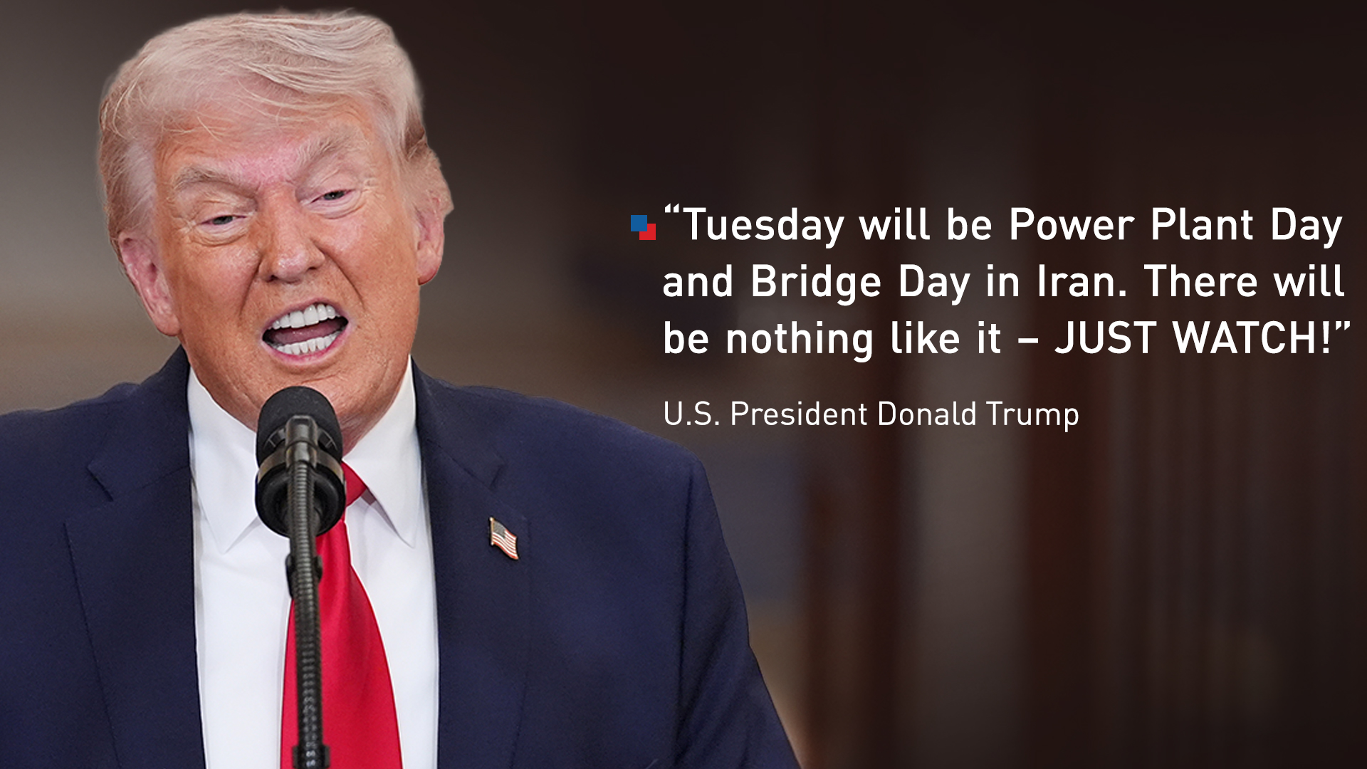 President Donald Trump speaks about the Iran war from the Cross Hall of the White House on April 1, 2026, in Washington. (AP)