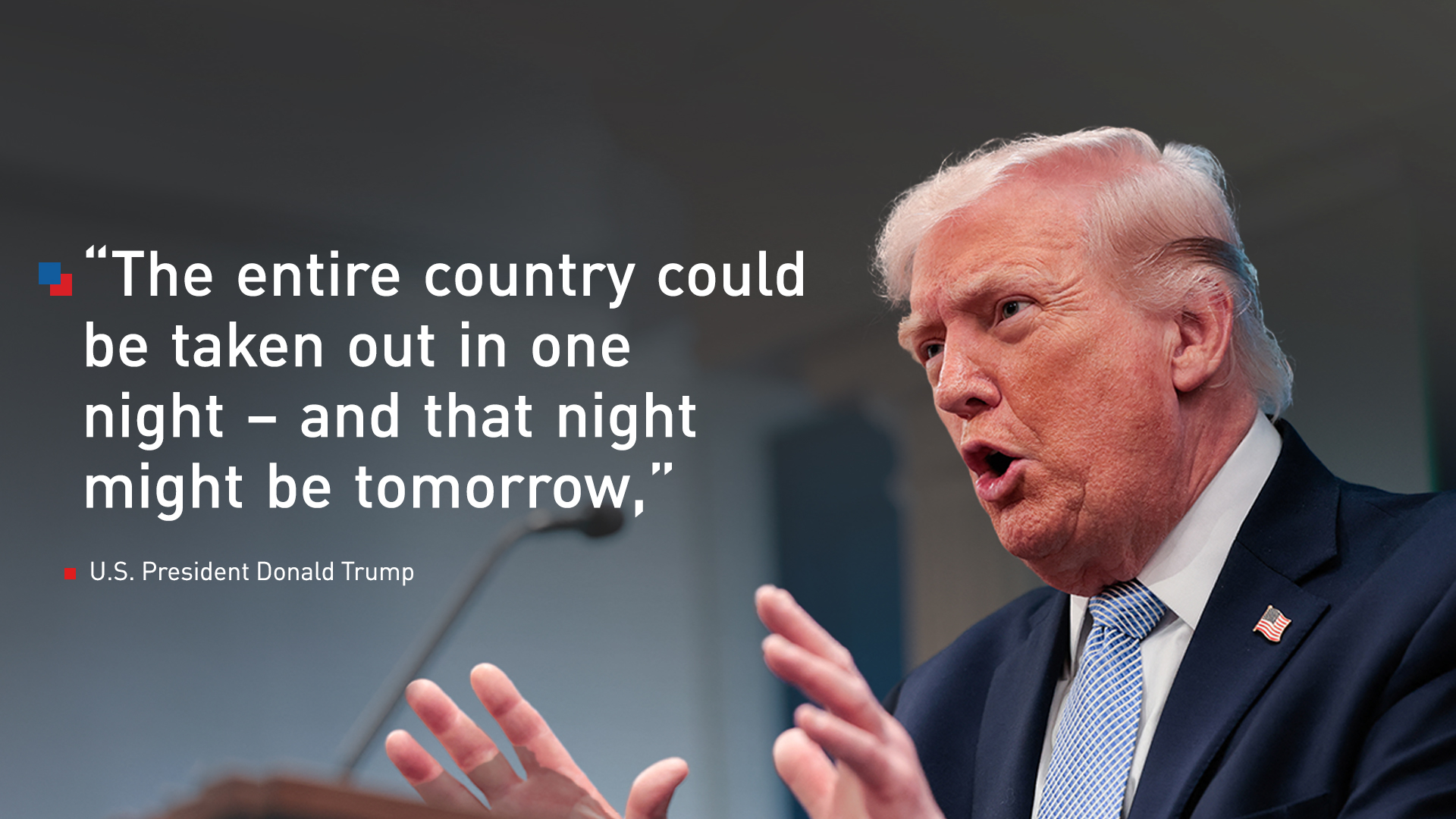 U.S. President Donald Trump speaks during a news conference in James S. Brady Press Briefing Room of the White House on April 06, 2026. (AFP)