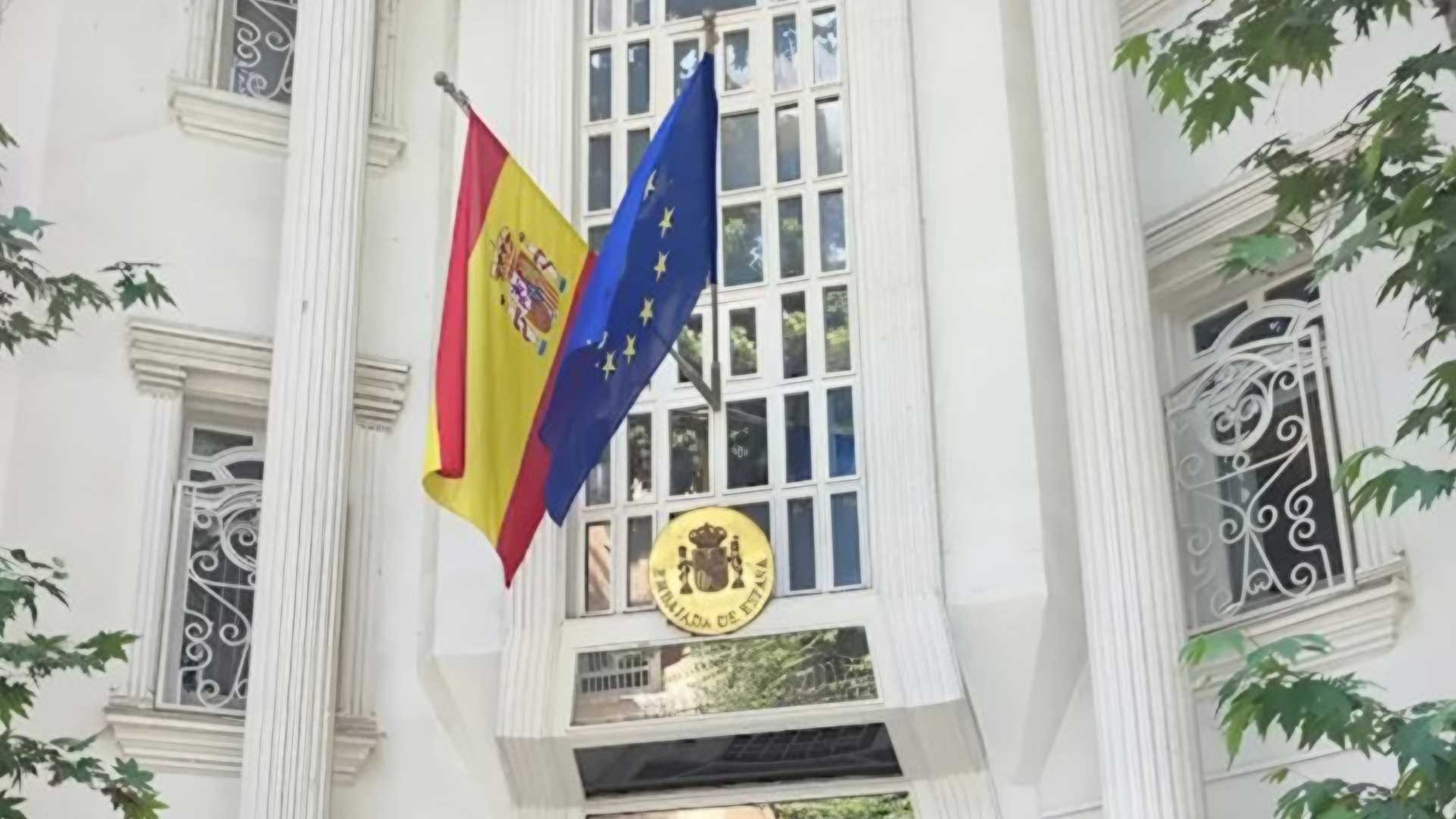 Spain Embassy in Tehran, Iran. (Photo: Spain's FM)