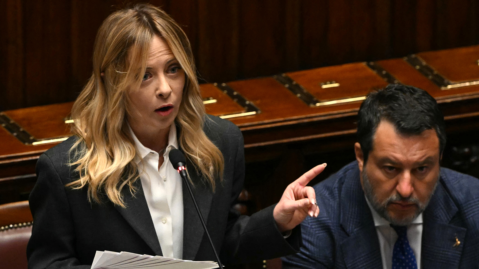 Italian Premier Giorgia Meloni. (AFP)