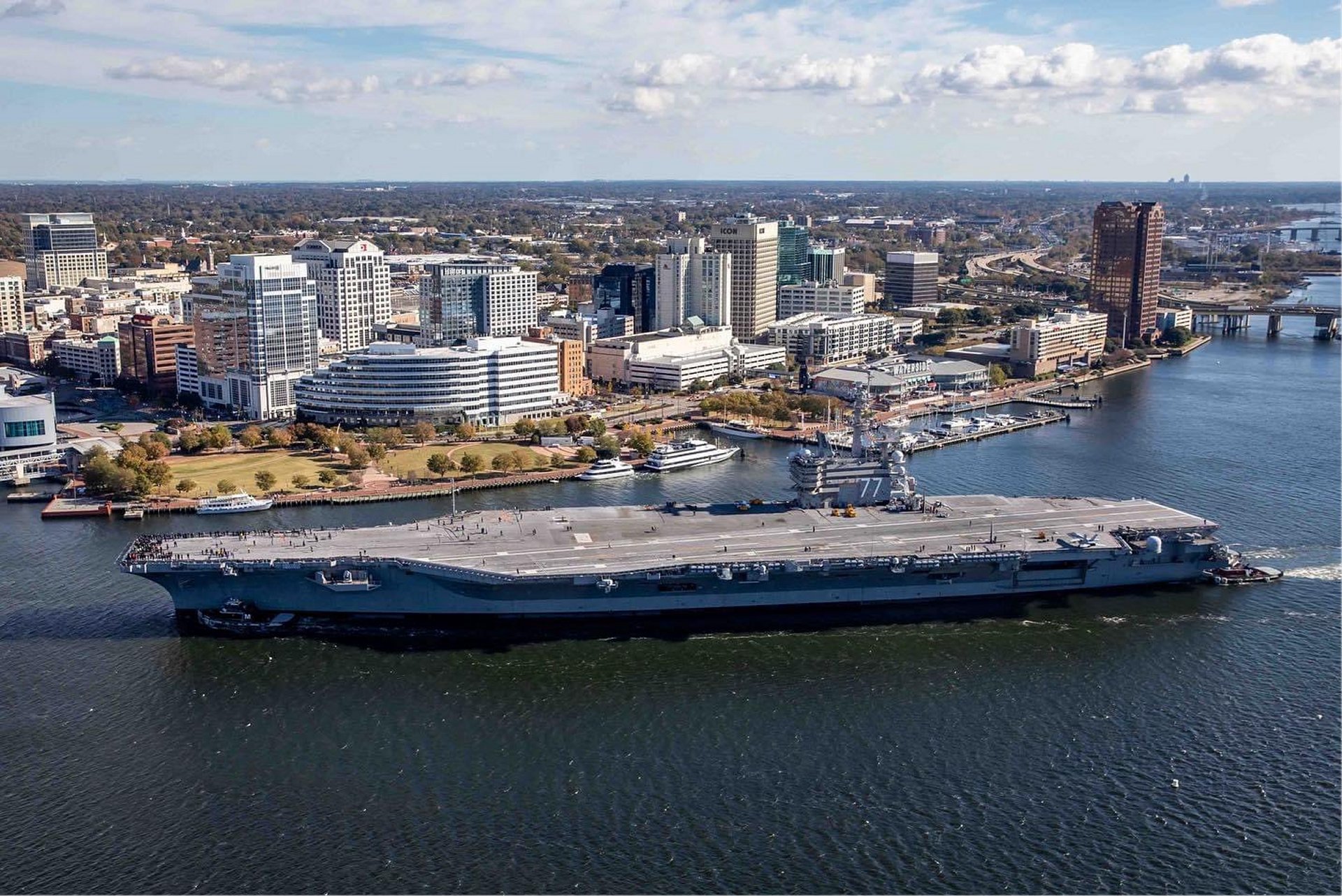 USS G HW Bush Aircraft Carrier. (Photo: armyrecognition.com)