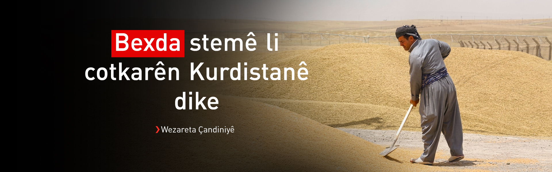 Wezareta Çandiniyê: Bexda bi wekhev li cotkarên Kurdistan û Iraqê nanêre