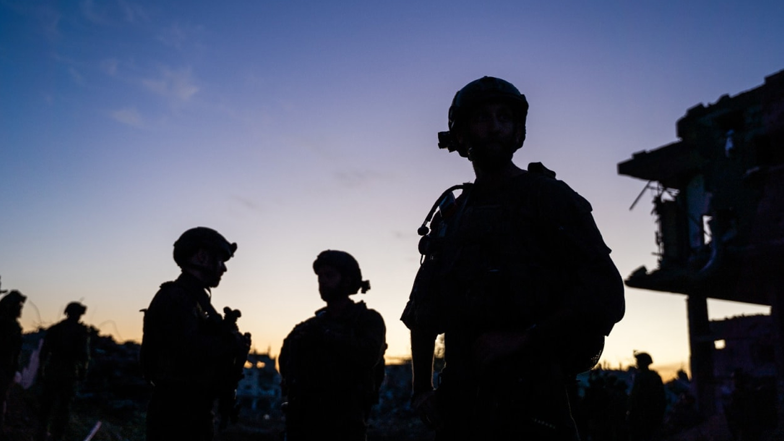 IDF troops of the 5th Brigade operate in the north Gaza city of Beit Hanoun. Dec. 22, 2023. (photo: IDF)