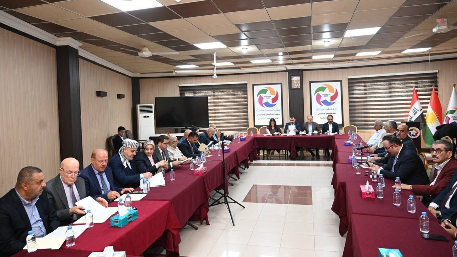 The meeting of Turkmen and Christian political parties and institutions, May 4, 2026. (Photo: Submitted to Kurdistan24)