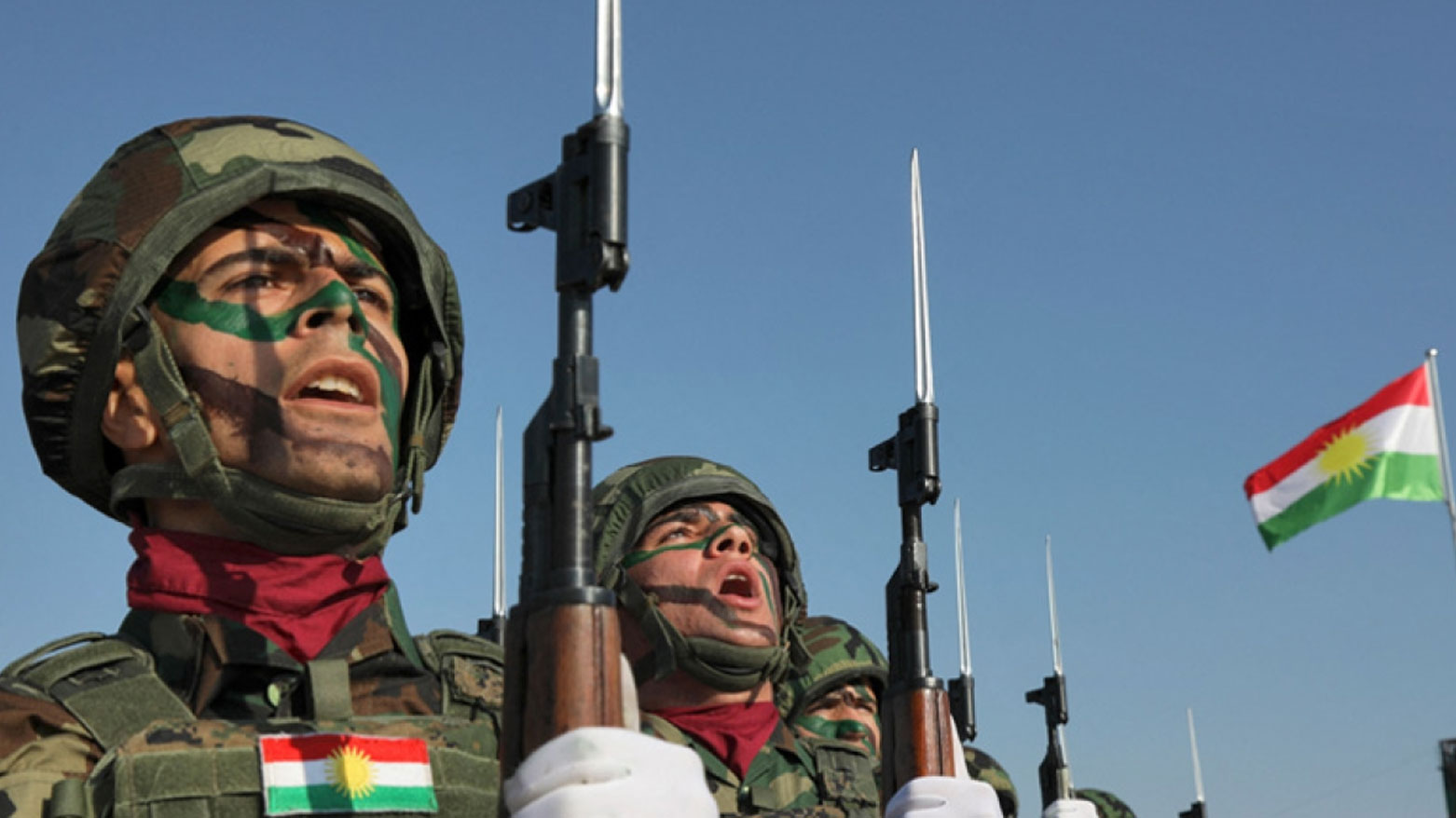 The photo shows Peshmerga officers. (Photo: Kurdistan Chronicle)