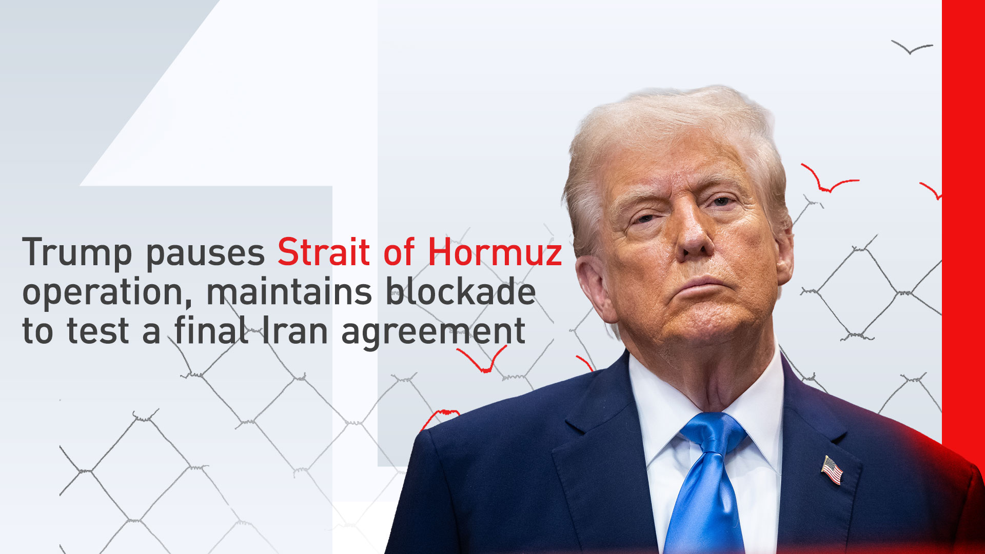U.S. President Donald Trump. (Graphic: Kurdistan24)