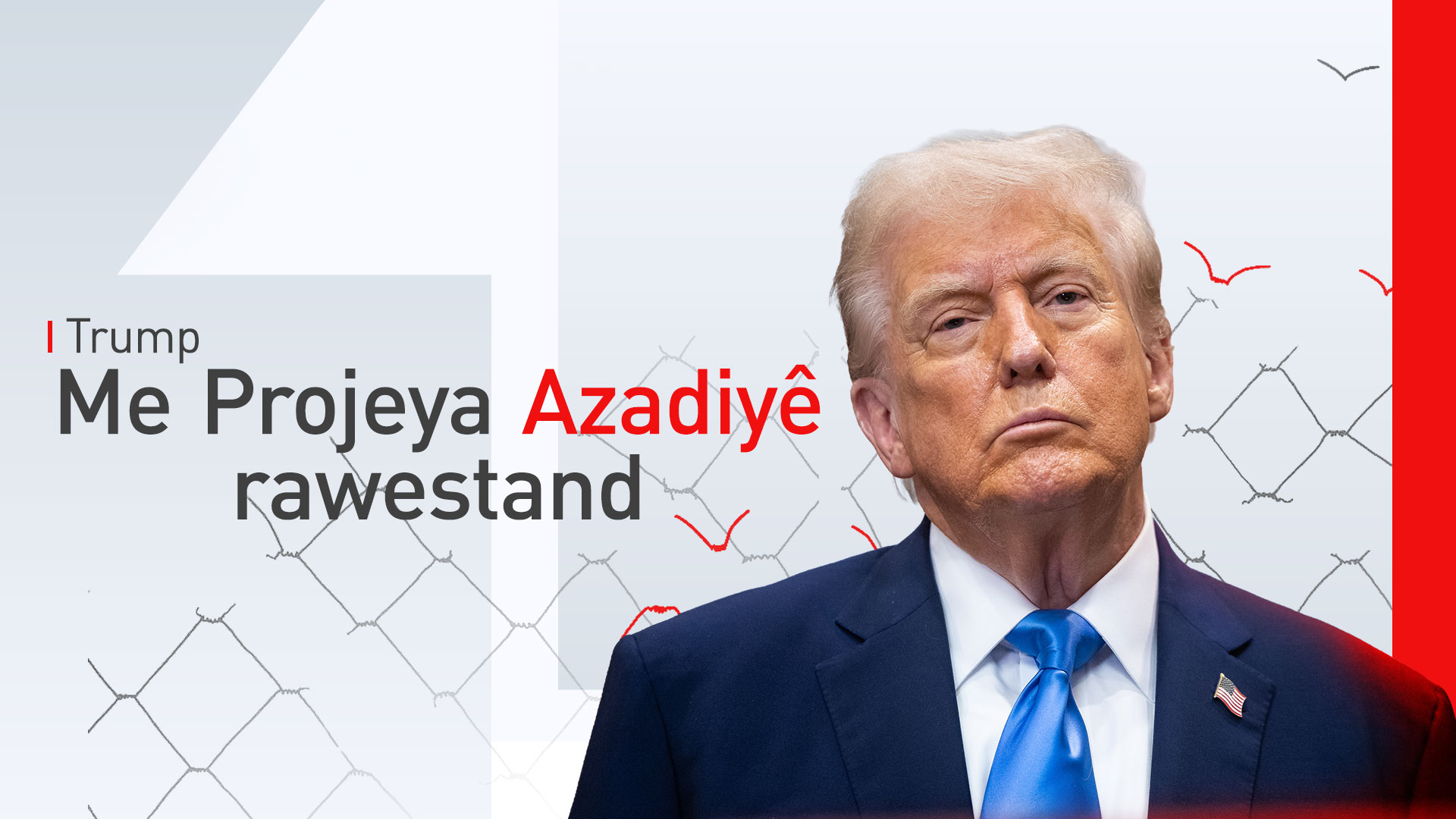 Trump "Projeya Azadiyê" bi awayekî demkî rawestand: "Bi Îranê re nêzîkî peymanê ne"