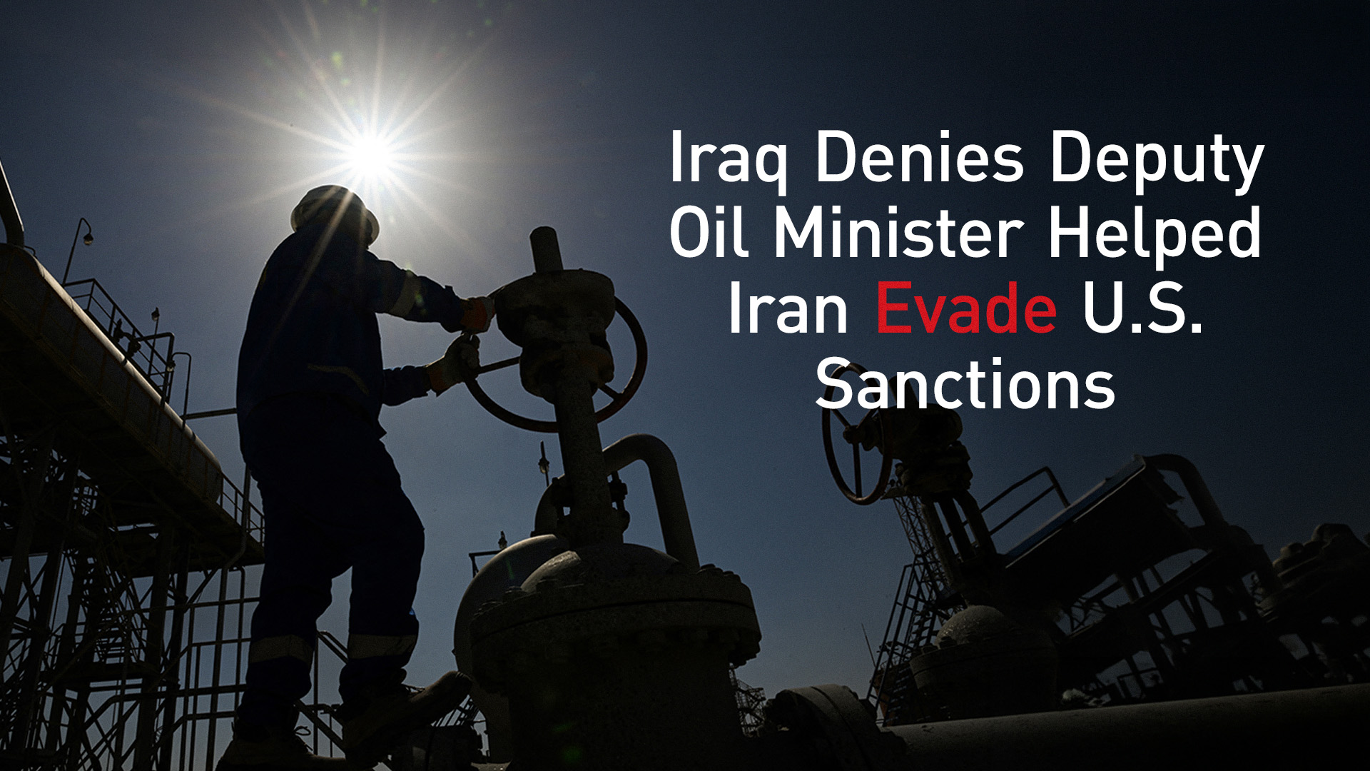 An employee of Basra Oil Company, works at the Nahr Bin Umar Oil and Gas Field, Basra, Apr 29, 2026. (AFP)