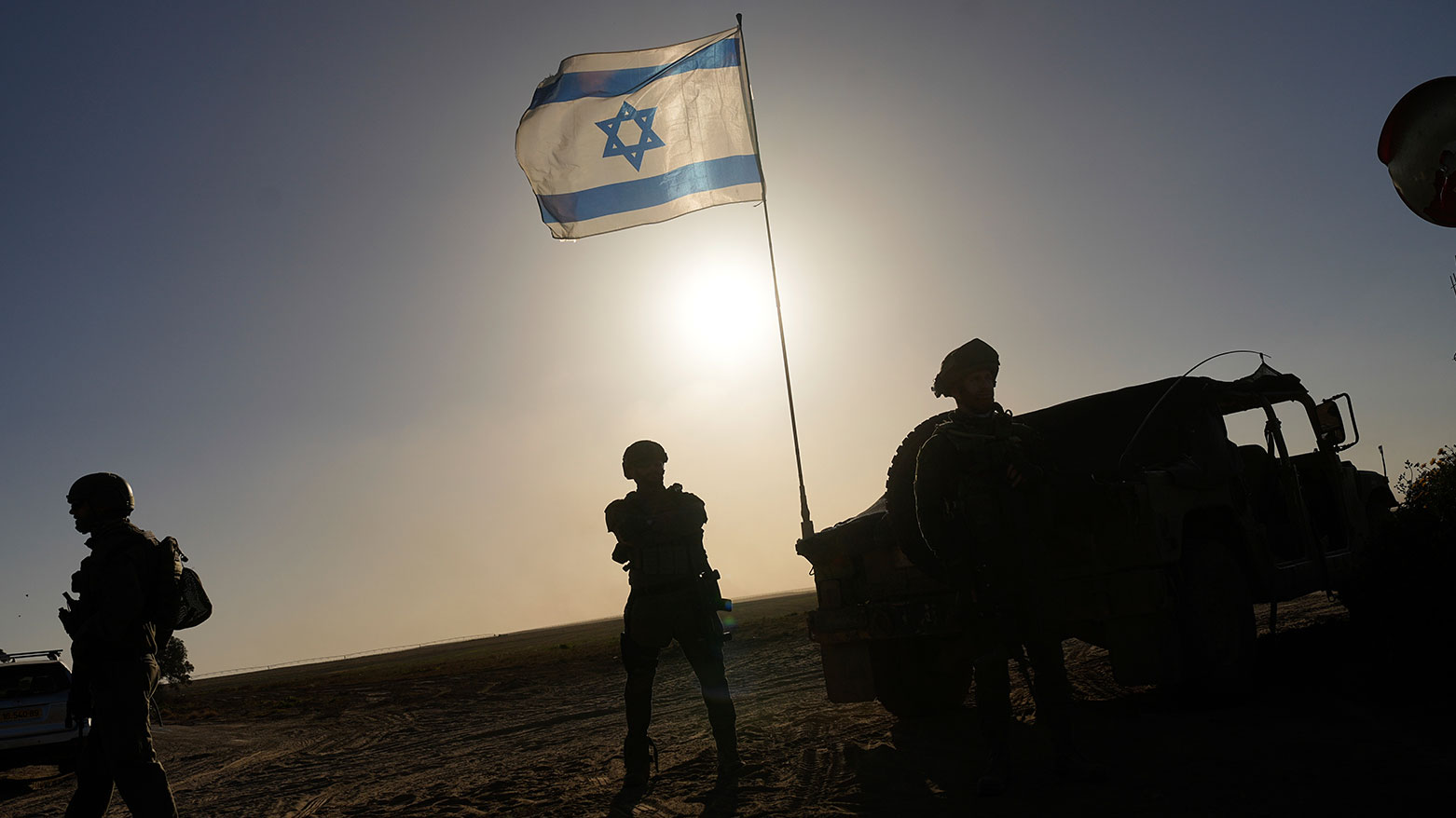 Israeli soldiers are seen near the Gaza Strip border in southern Israel, Monday, March 4, 2024. (AP)