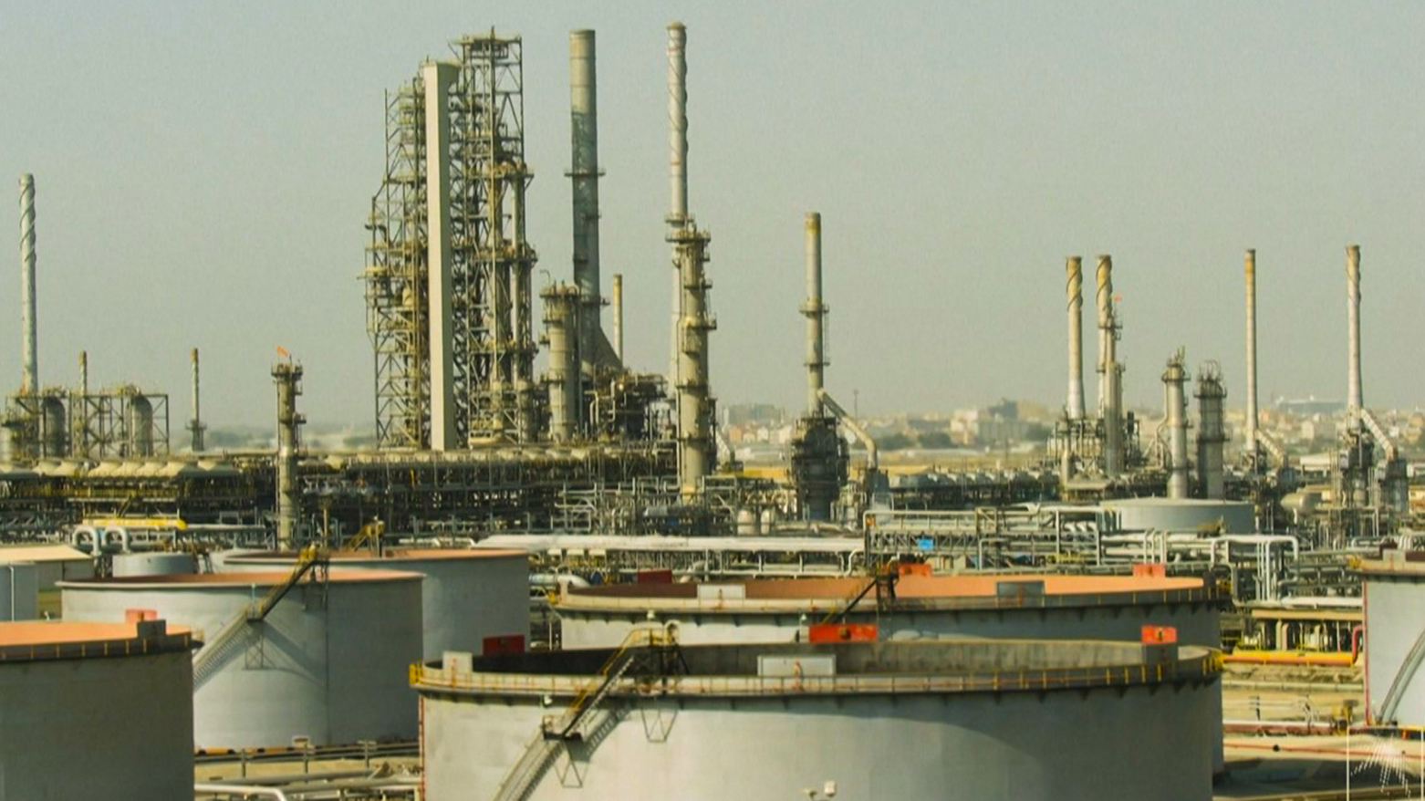 Handout image provided by Saudi Aramco oil company show its headquarters. (Photo: AFP)