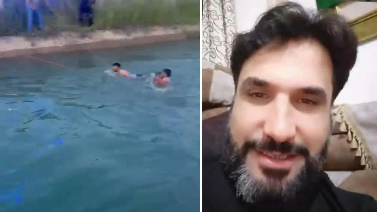 وێنەی گەنجە سوورییەکە و ساتی دەرهێنانی لە کەناڵە ئاودێرییەکەدا