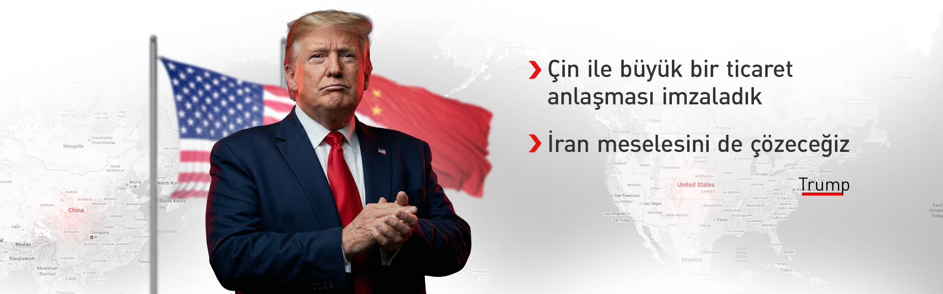Trump: Çin ile İran konusunda anlayış birliğine vardık
