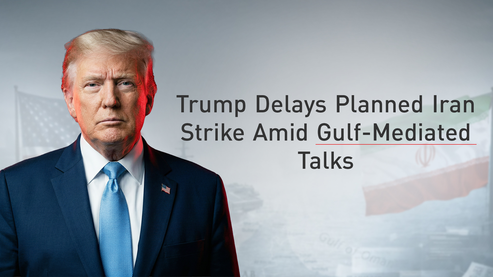 U.S. President Donald Trump. (Photo: Designed by Kurdistan24)