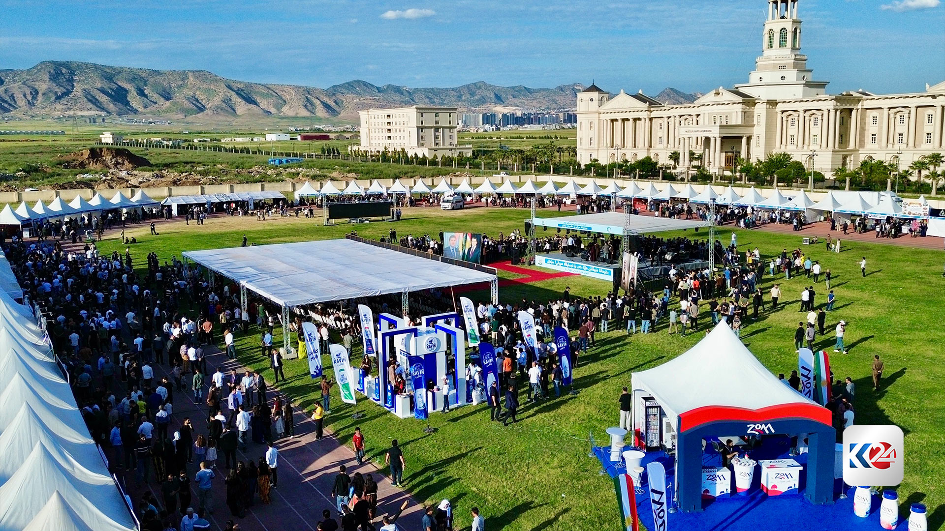 افتتاح أول مهرجان للمنتجات المحلية والألبان في قضاء سميل بمحافظة دهوك