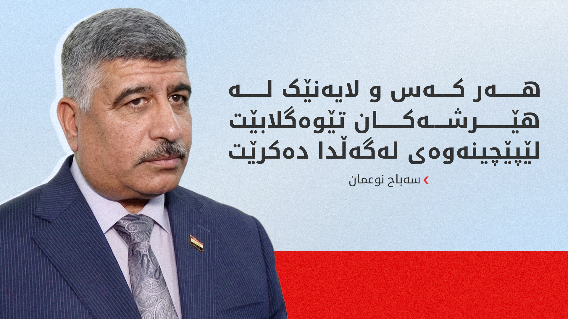 سەباح نوعمان: کۆنترۆڵکردنی چەک ستراتیژییەتێکی ئەمنییە و دەبێت جێبەجێ بکرێت