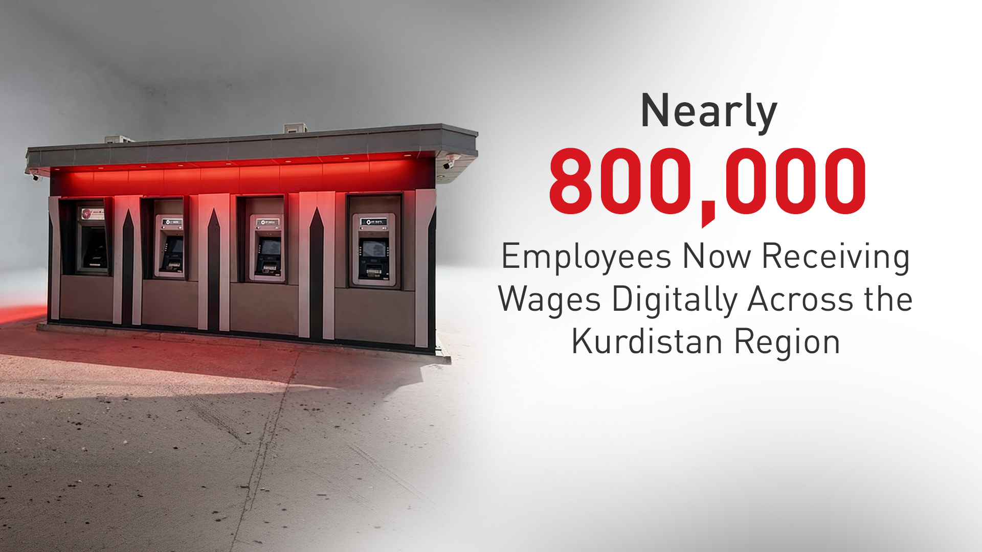 The photo shows an ATM. (Graphics: Kurdistan24)