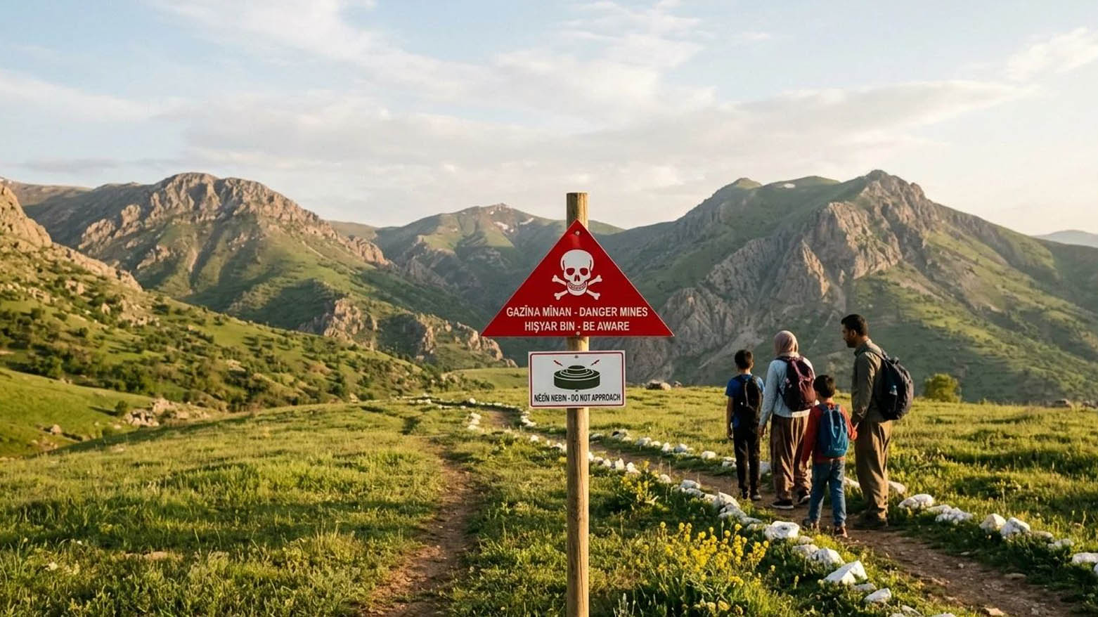 دەزگای مین بۆ هاووڵاتییان: لە پێناو وێنەگرتن ژیانی خۆتان مەخەنە مەترسییەوە