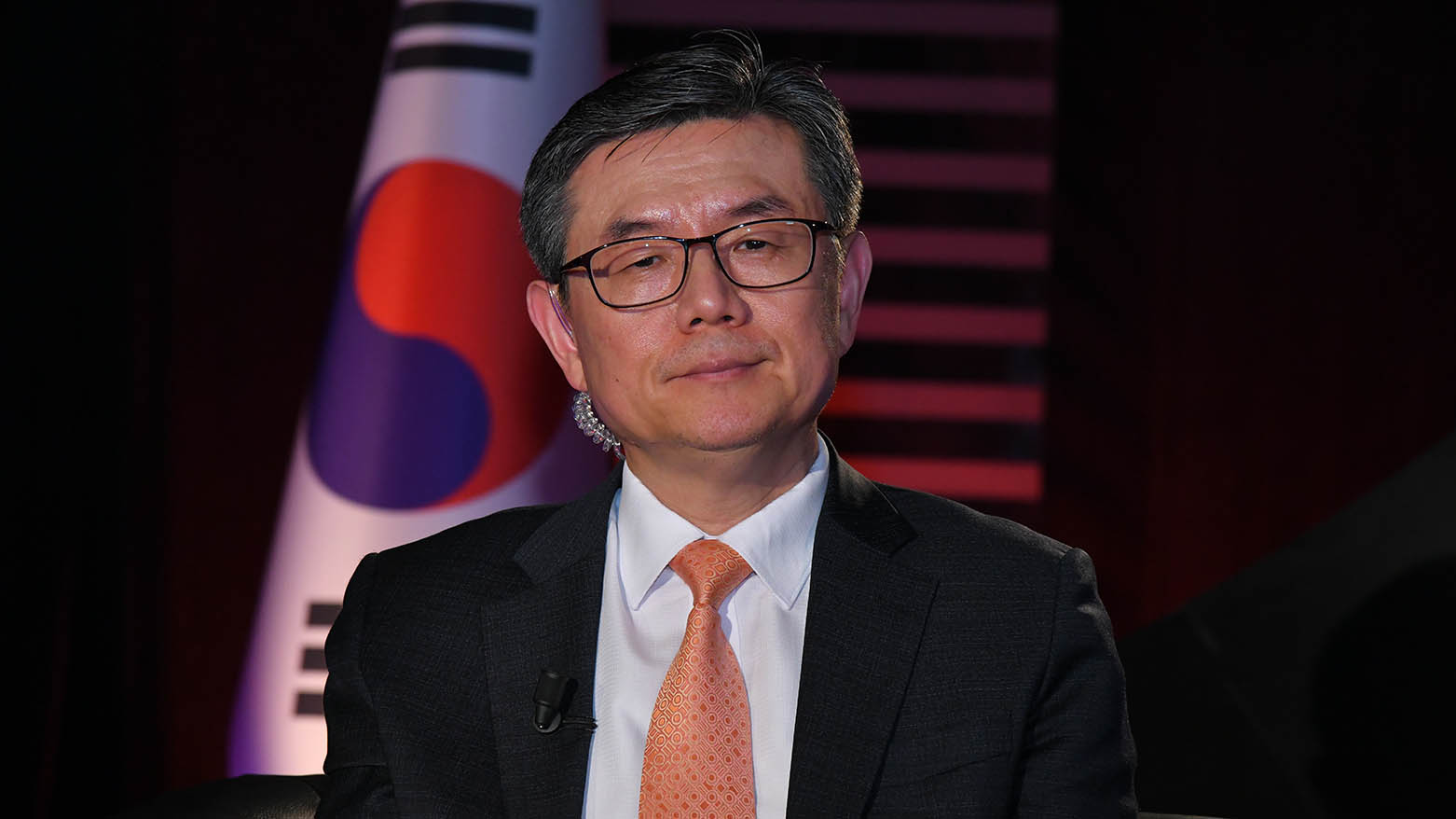 Seungcheol Lim, the outgoing Consul General of the Republic of South Korea in Erbil, speaking to Kurdistan24. (Photo: Kurdistan24)