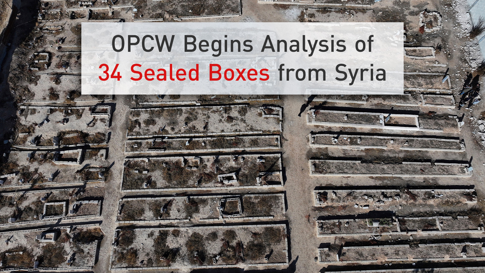 A mass grave for victims of the 2013 sarin attack blamed on Bashar Assad's forces in Zamalka, Syria. (AP/File)