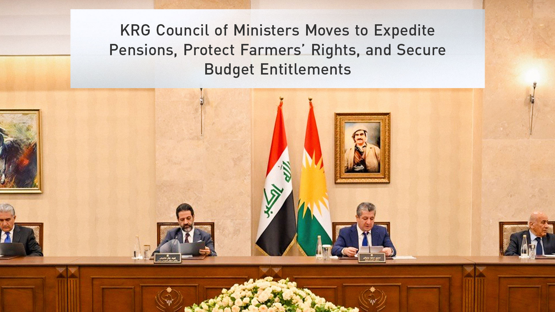 The meeting of the KRG Council of Ministers, June 17, 2026. (Photo: KRG)