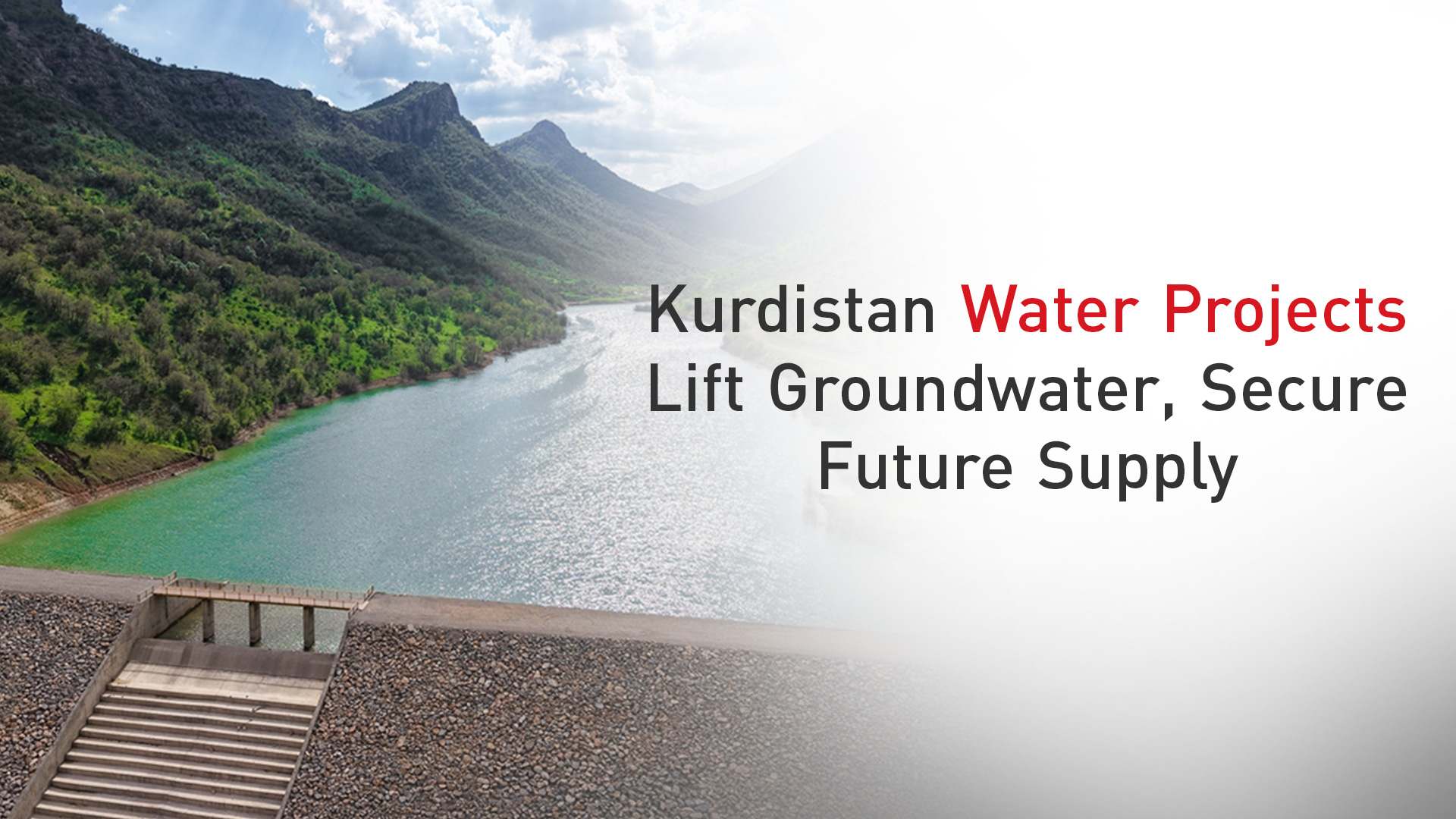 Bedohe dam in Dohuk province, Kurdistan Region. (Graphic: Kurdistan24)