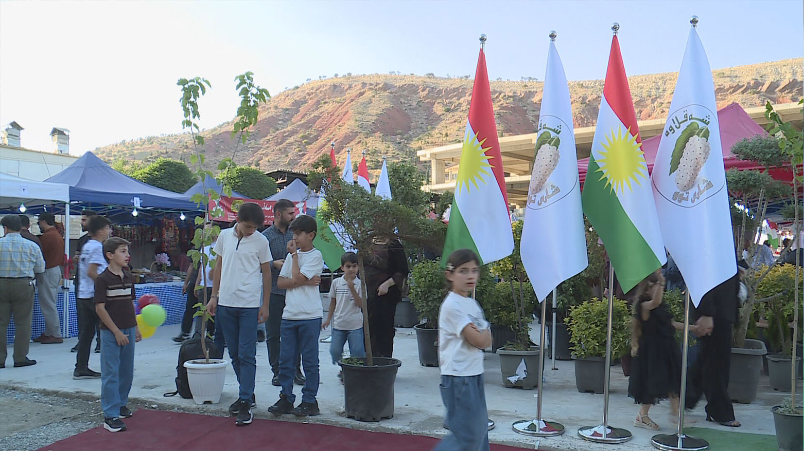 Visitors at the inaugural Mulberry Festival in Shaqlawa, Erbil, June 19, 2026. (Photo: Kurdistan24)