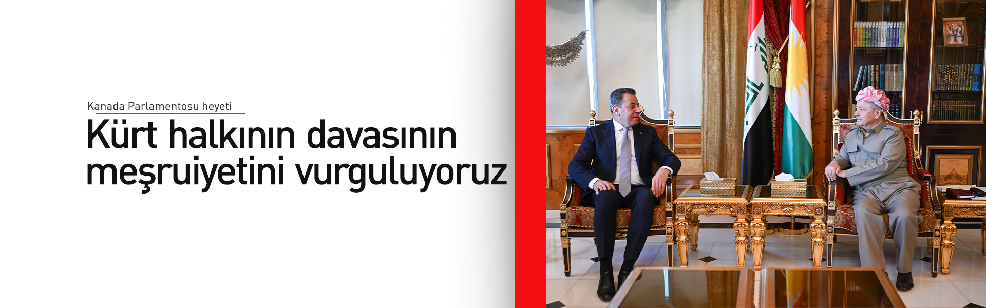 Başkan Barzani, Kanada Parlamentosu heyetini kabul etti