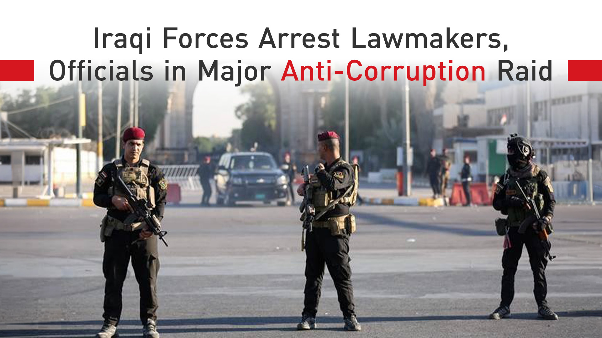 Iraqi security personnel can be seen in this photo. (Graphics: Kurdistan24)