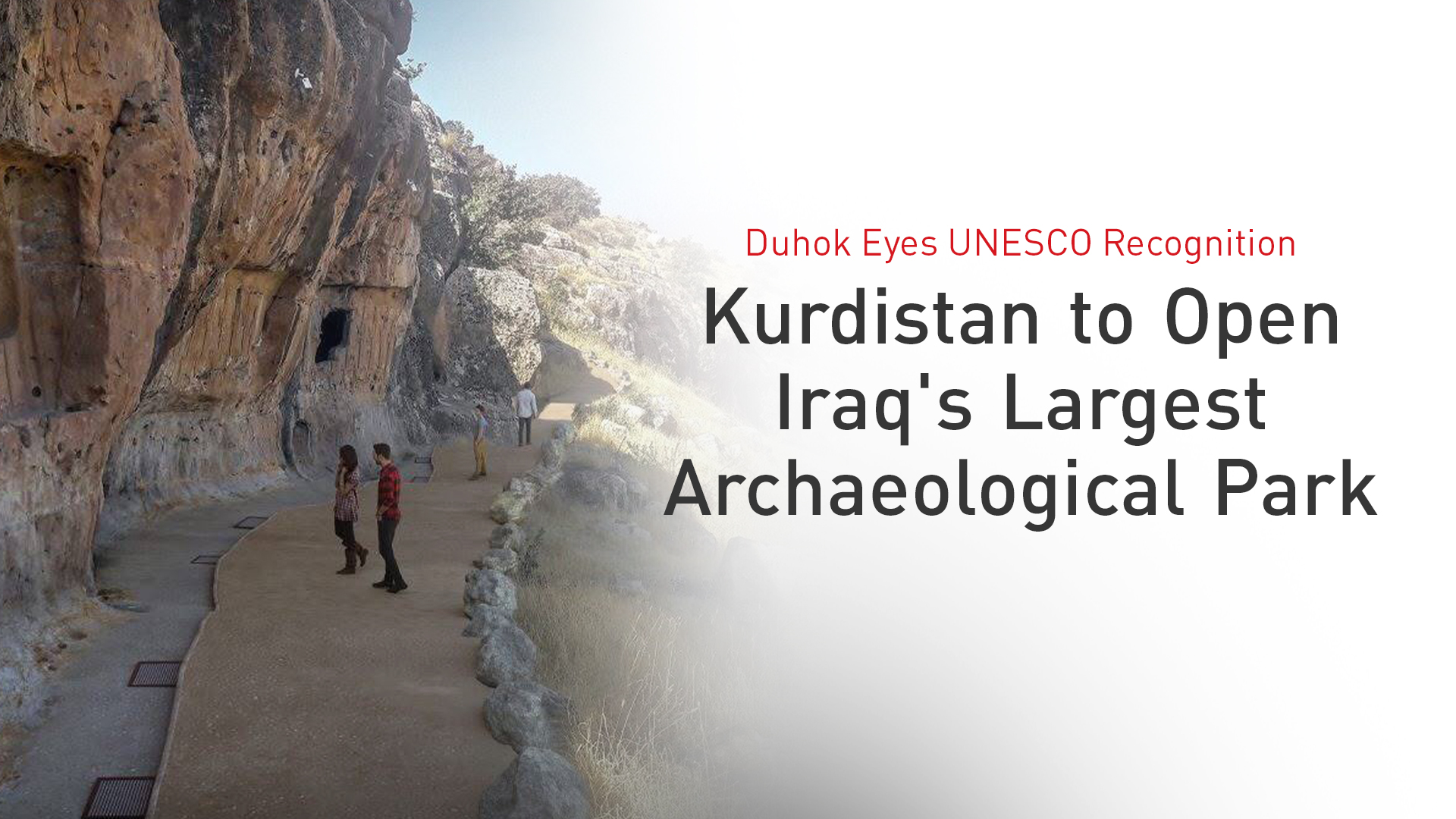 Visitors at a historical site in Duhok. (Photo sent to Kurdistan24)