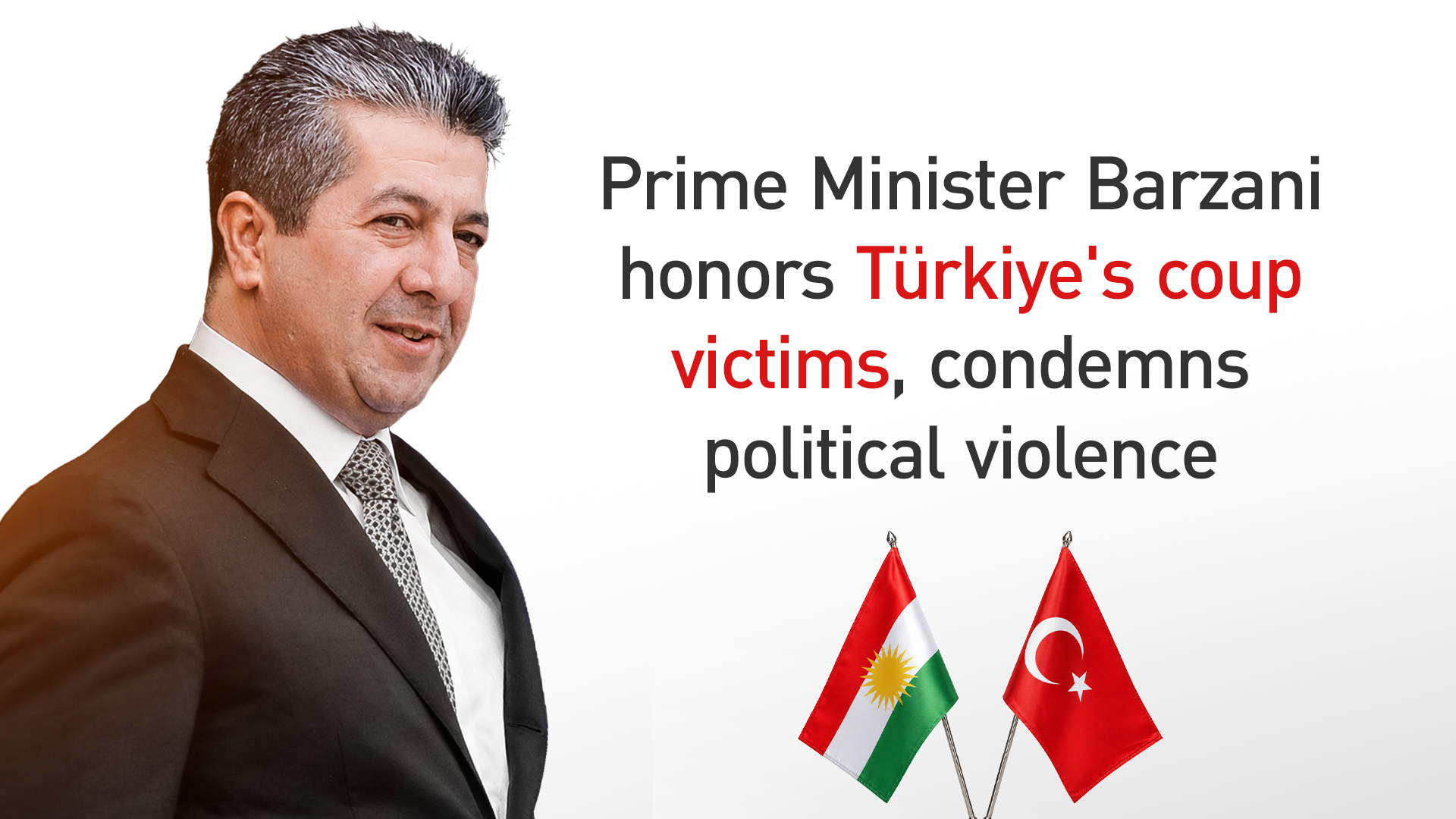 Kurdistan Region Prime Minister Masrour Barzani. (Graphic: Kurdistan24)