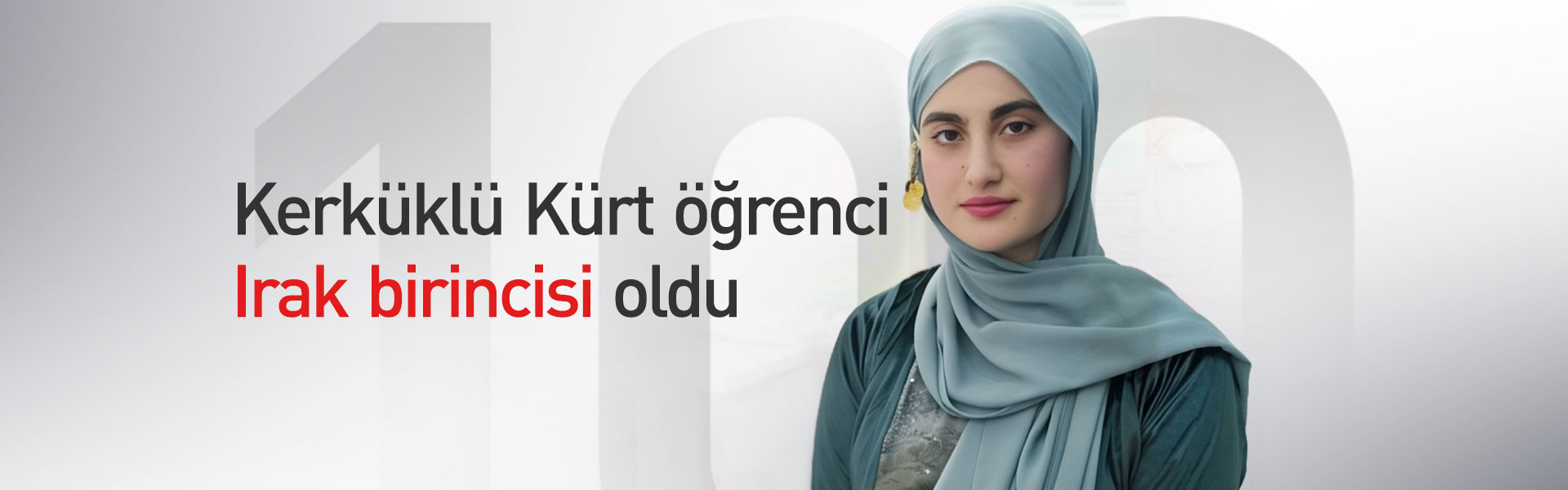 Kerkük'teki Kürt öğrenci 12. sınıf sınavlarında Irak birincisi oldu