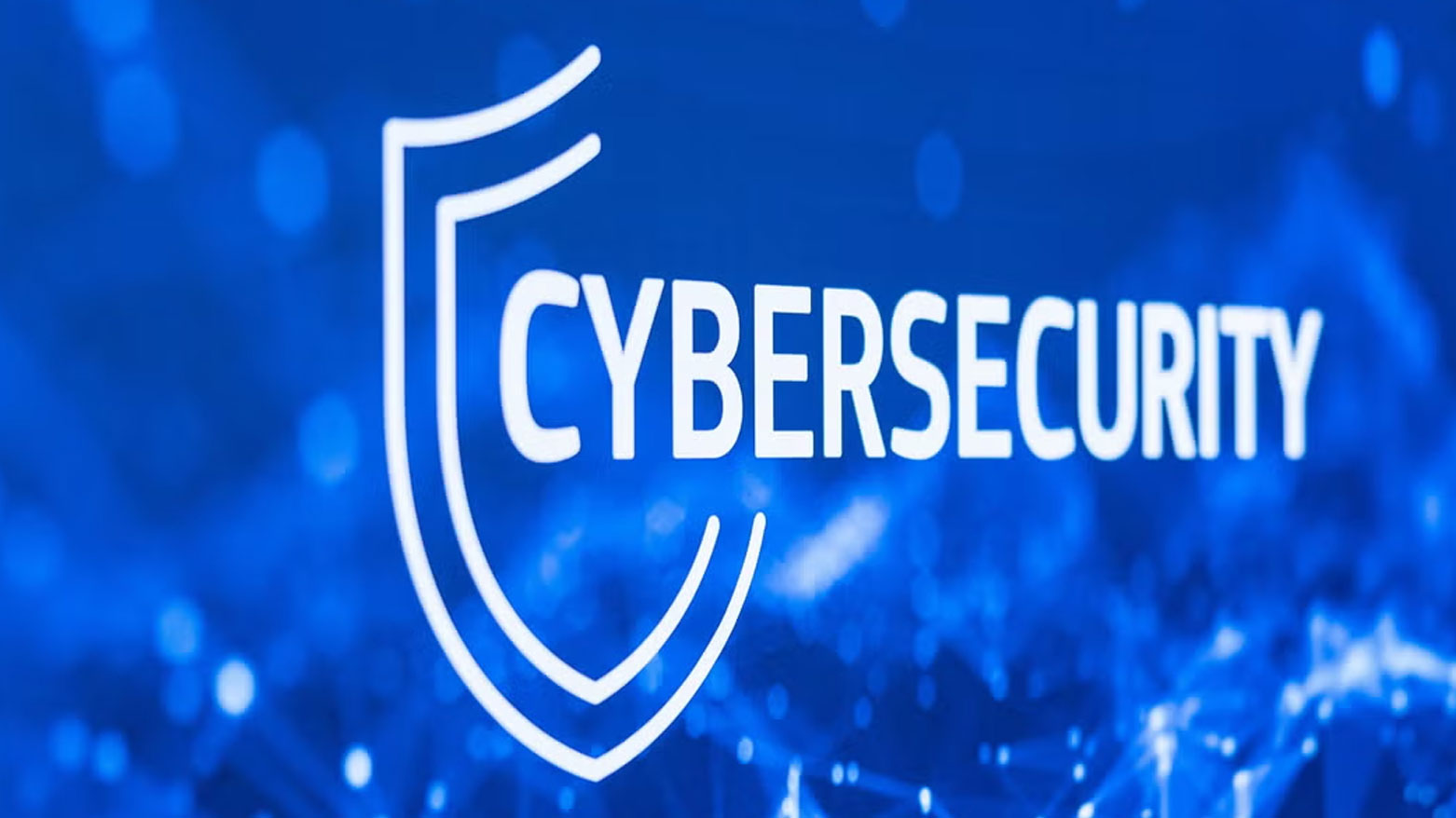 This photograph shows a cybersecurity poster during the 18th edition of the "InCyber" Forum, an international cyber security event, at the Grand Palais in Lille, northern France on April 1, 2026.