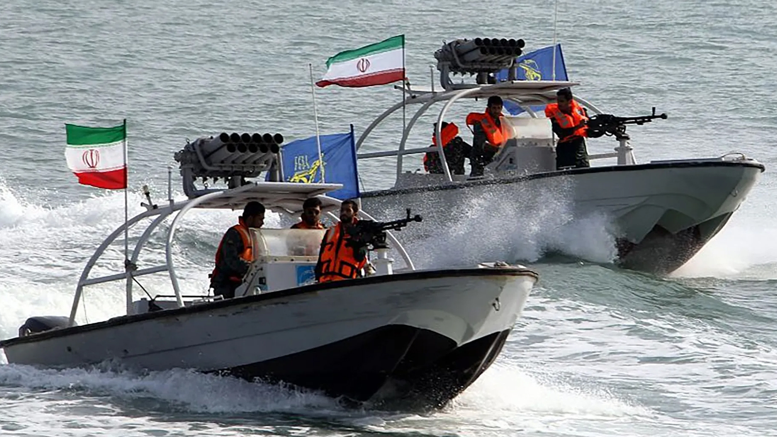 Iranian missile boats patrol territorial waters in the Gulf. (Photo: AFP)