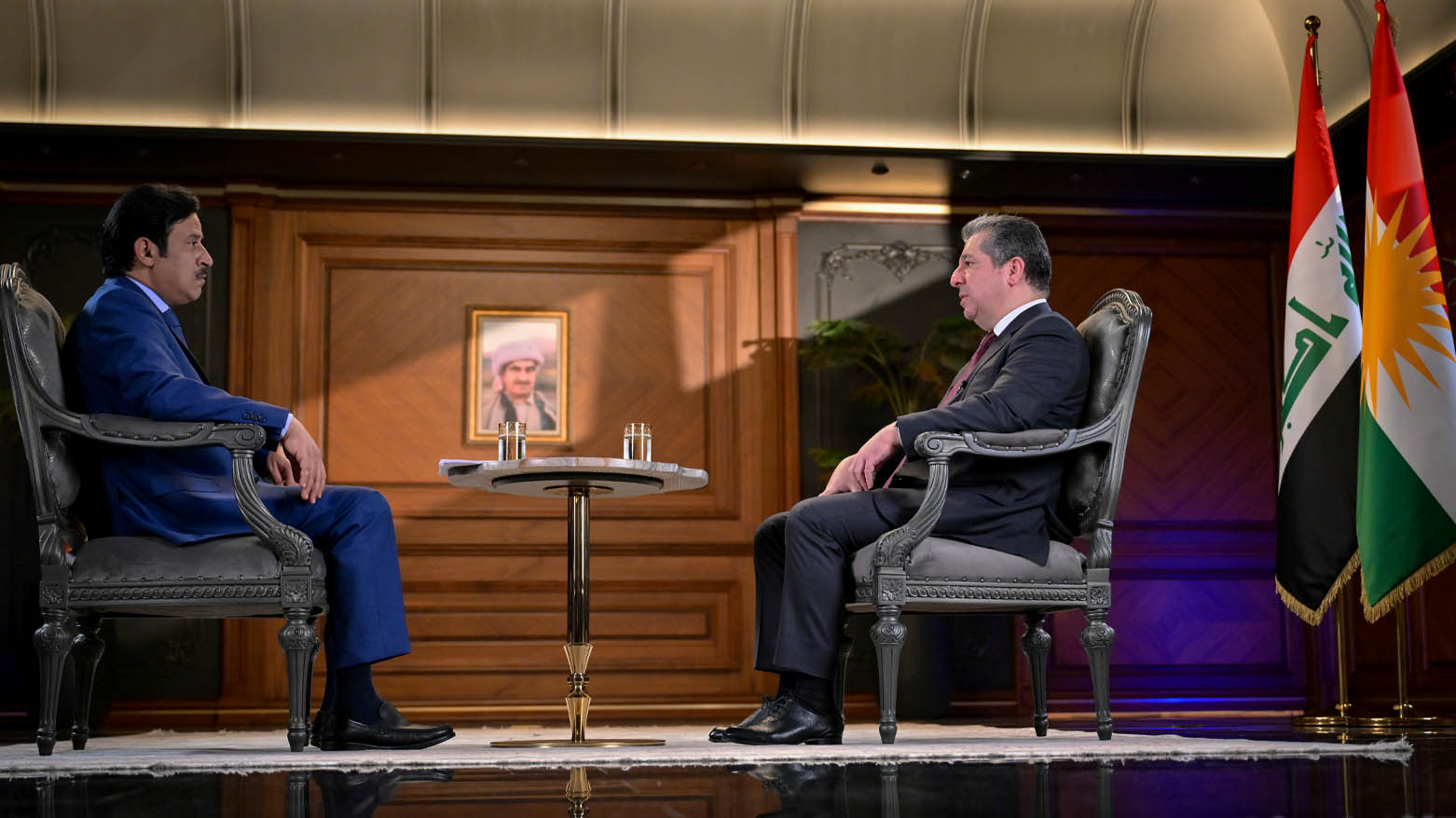چاوپێکەوتنی سەرۆکوەزیران مەسرور بارزانی لەگەڵ کەناڵی جەزیرە