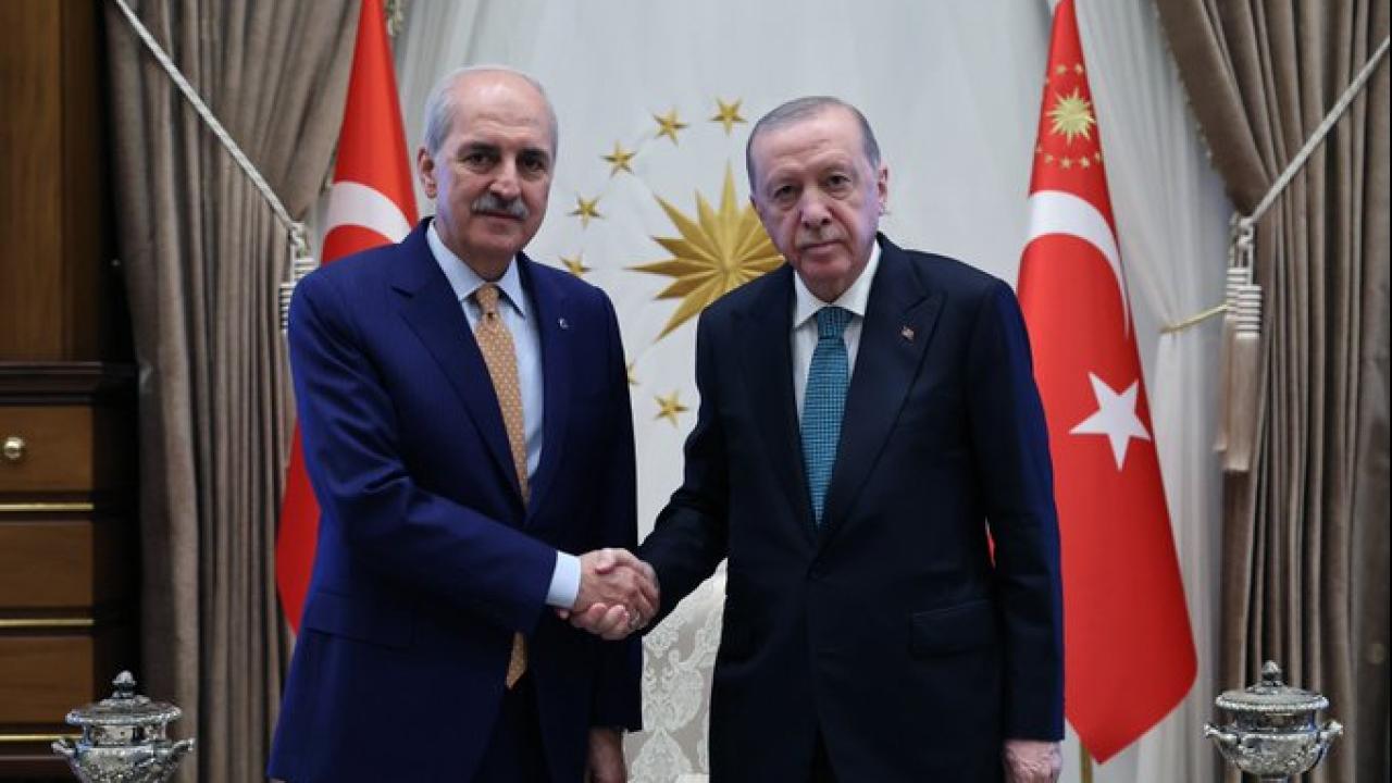 Numan Kurtulmuş ile Recep Tayyip Erdoğan