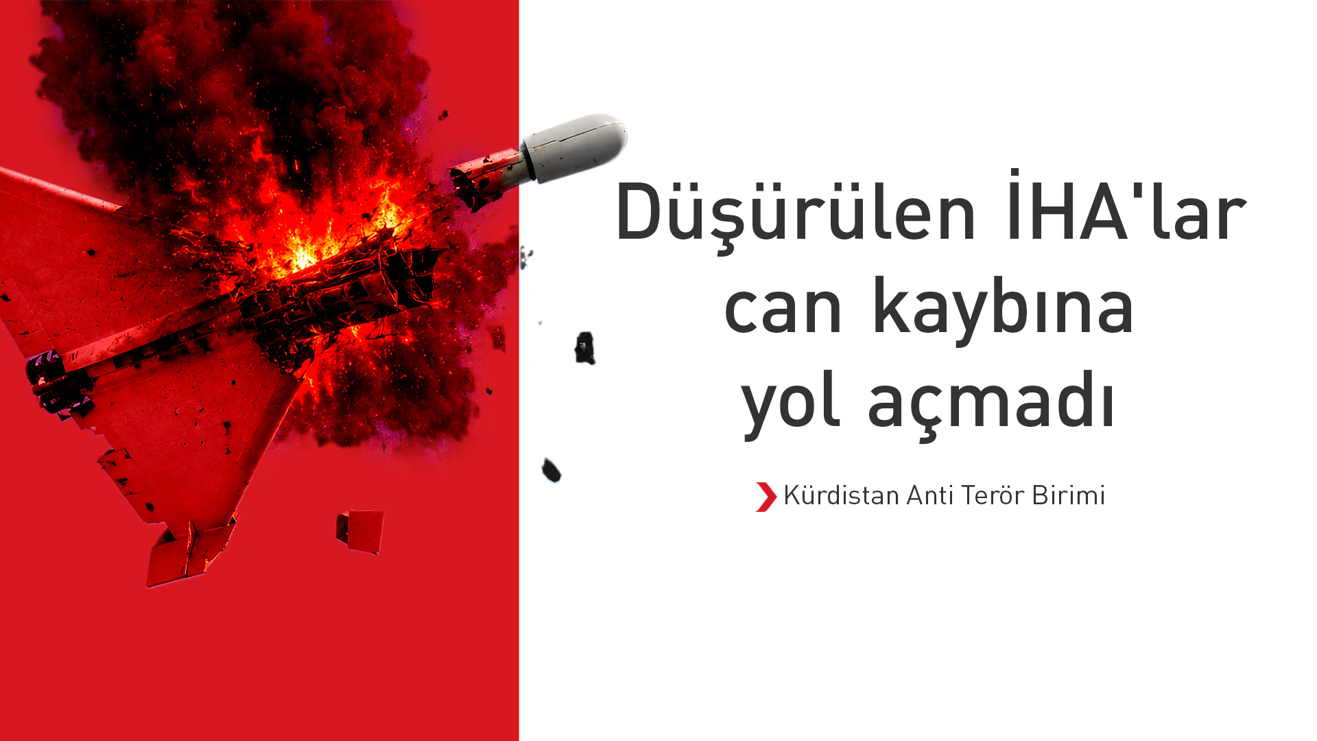 Erbil semalarında 3 İHA imha edildi