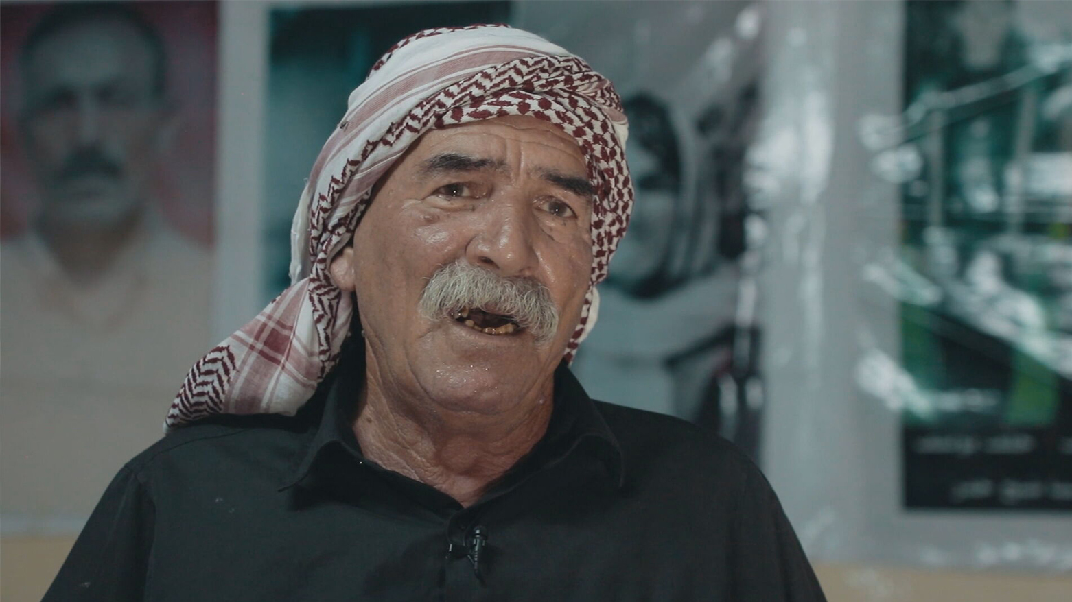 Mam Yusuf Jazo speaks to Kurdistan24. (Photo: Kurdistan24)