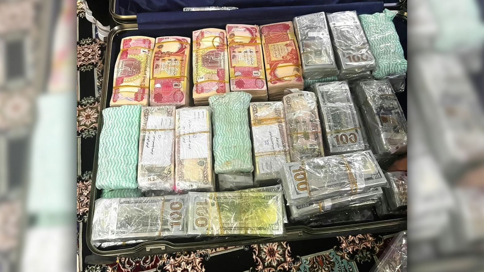لە عێراق دەست بەسەر 9 ملیار دینار و چەند کیلۆیەک زێڕ دا گیرا