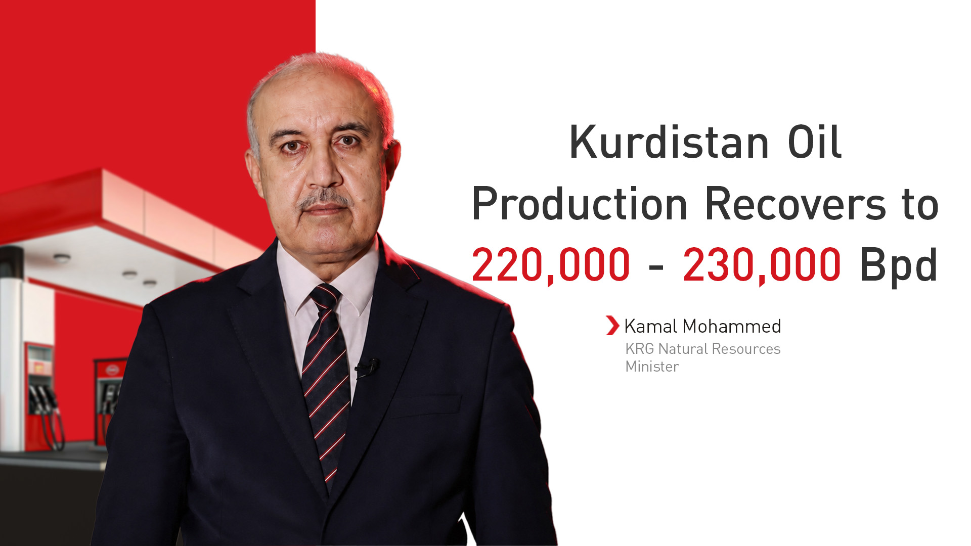 KRG Natural Resources Minister Kamal Mohammed Salih. (Graphics: Kurdistan24)