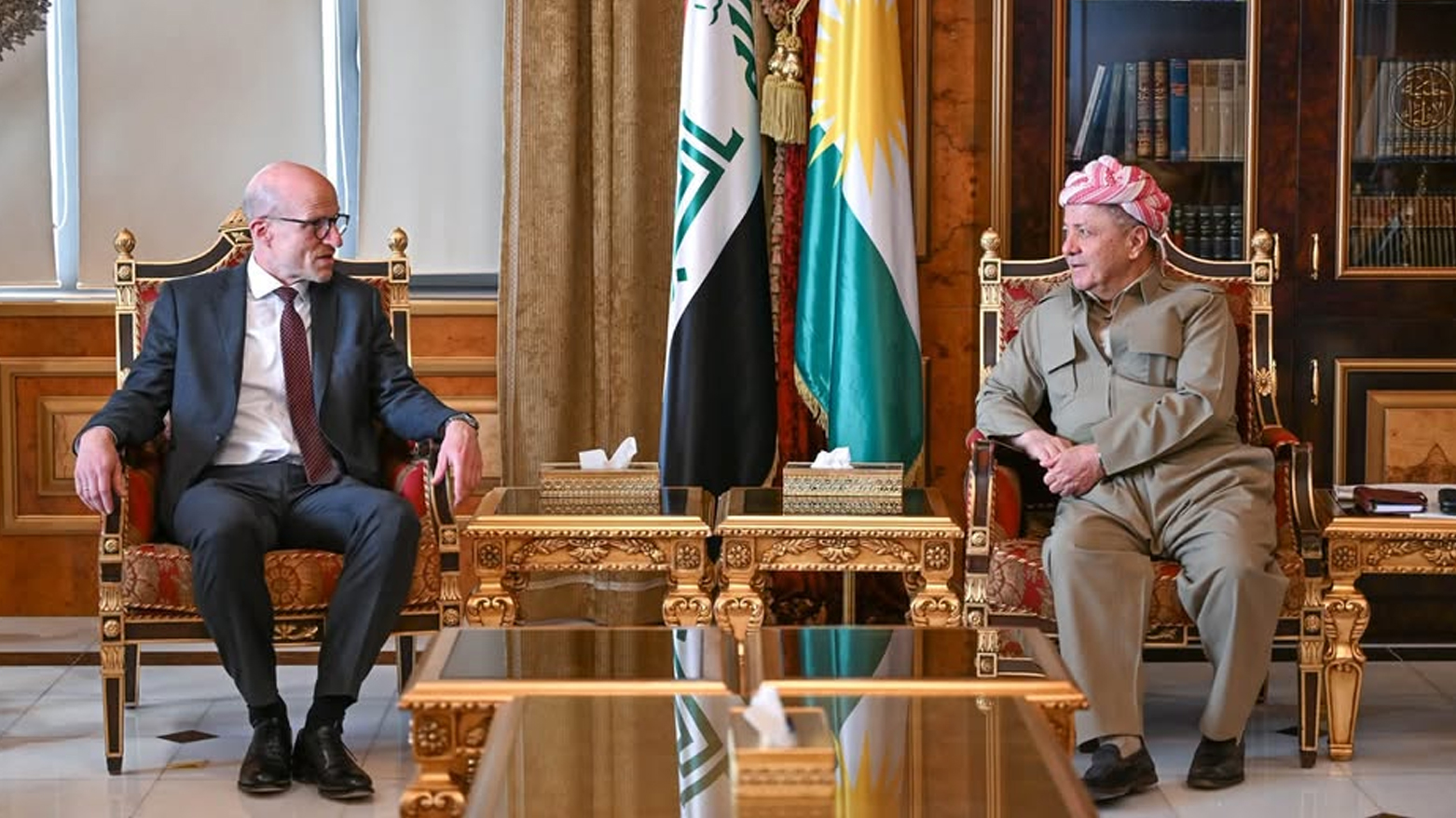 سەرۆک بارزانی و کونسوڵی ئەڵمانیا جەختیان لە هەبوونی هەماهەنگی بەهێز لە بوارە جیاوازەکاندا کردەوە