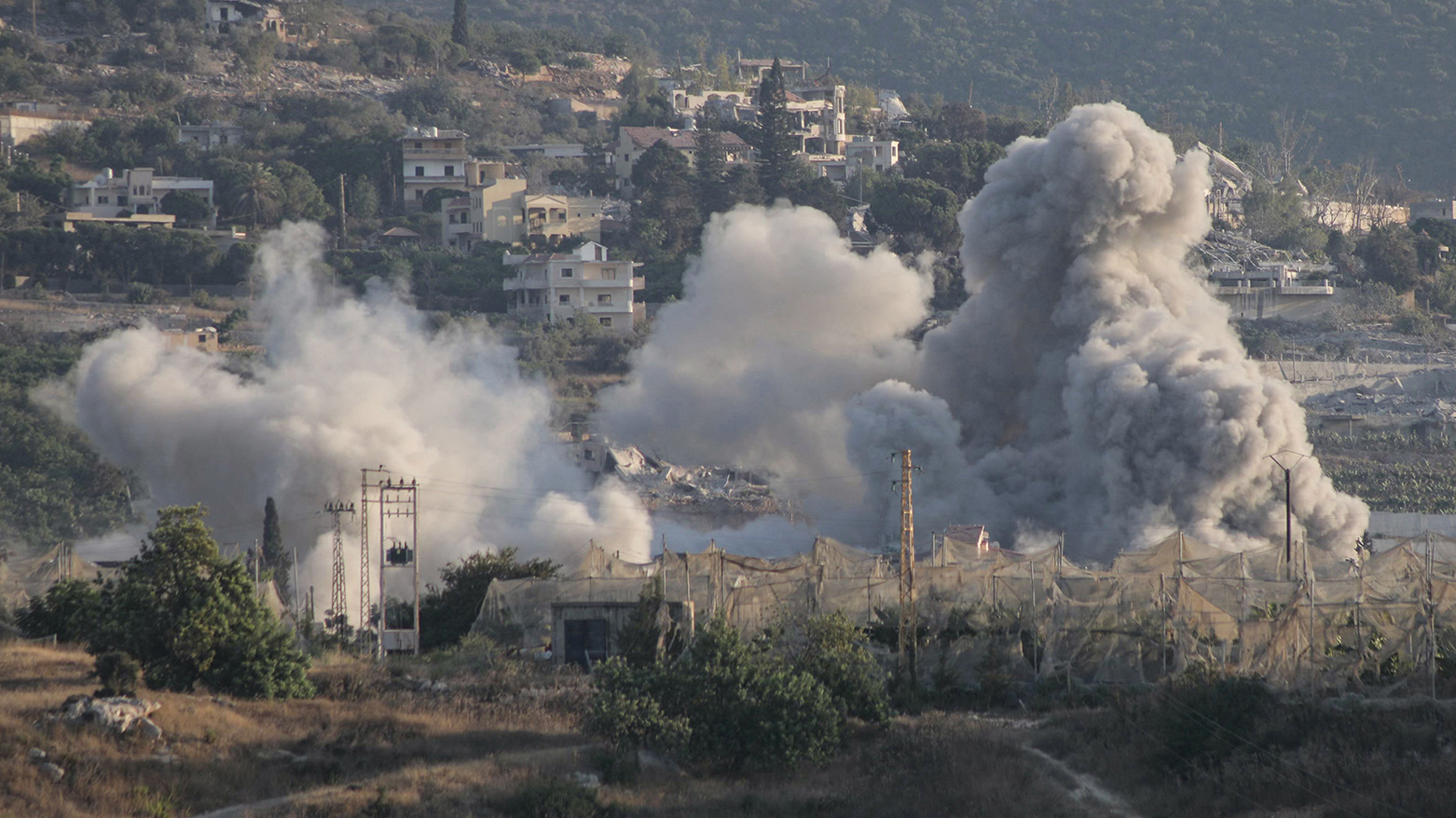 This picture taken from an area on the outskirts of the southern Lebanese city of Tyre shows smoke rising from the site of an Israeli airstrike that targeted the nearby area of al-Mansouri on Sep. 2, 2026. (AFP)