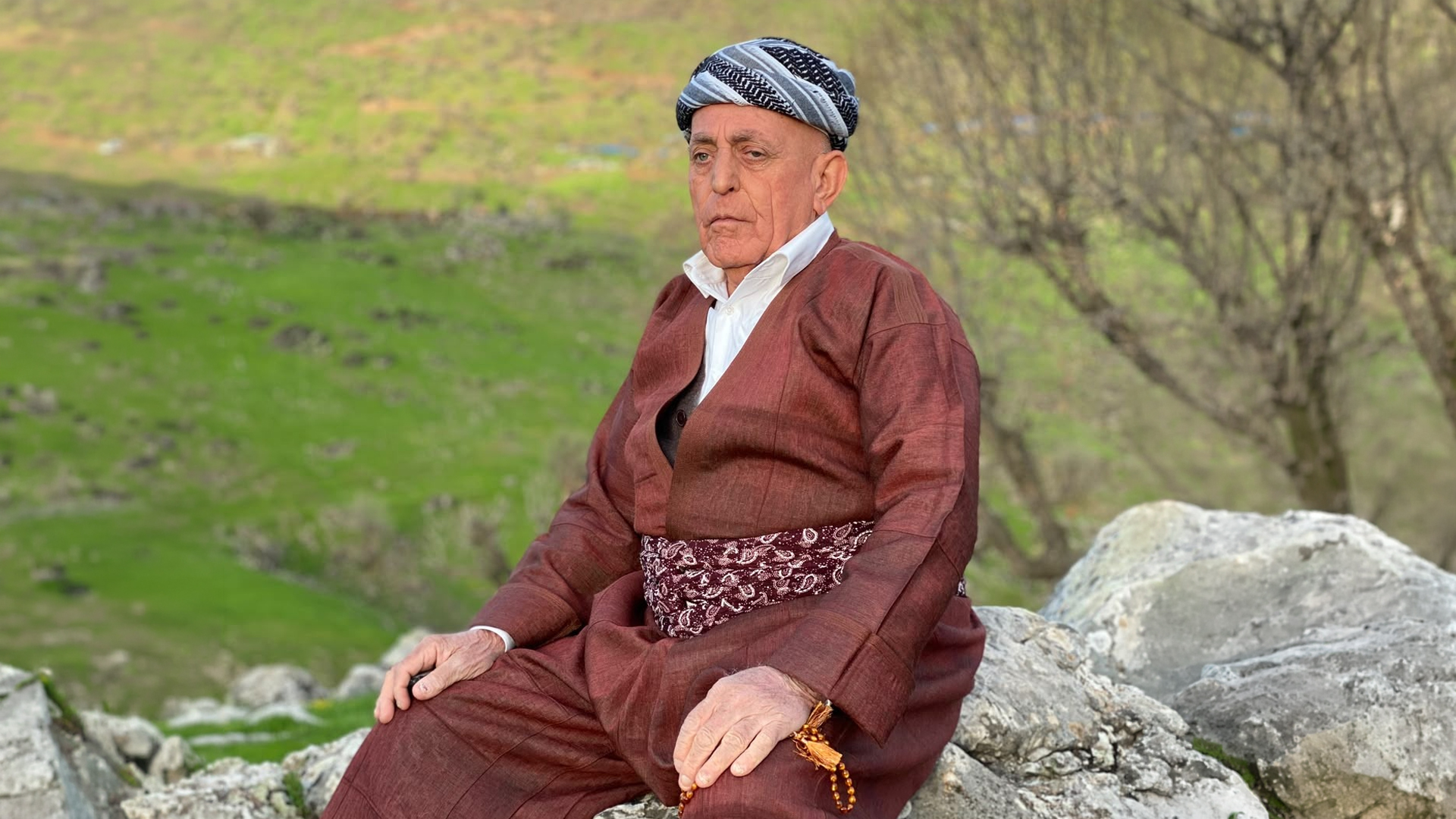 حاجی رەشید میر خانئاودەل برادۆستی سەرەخۆشی لە سەرۆک بارزانی دەکات
